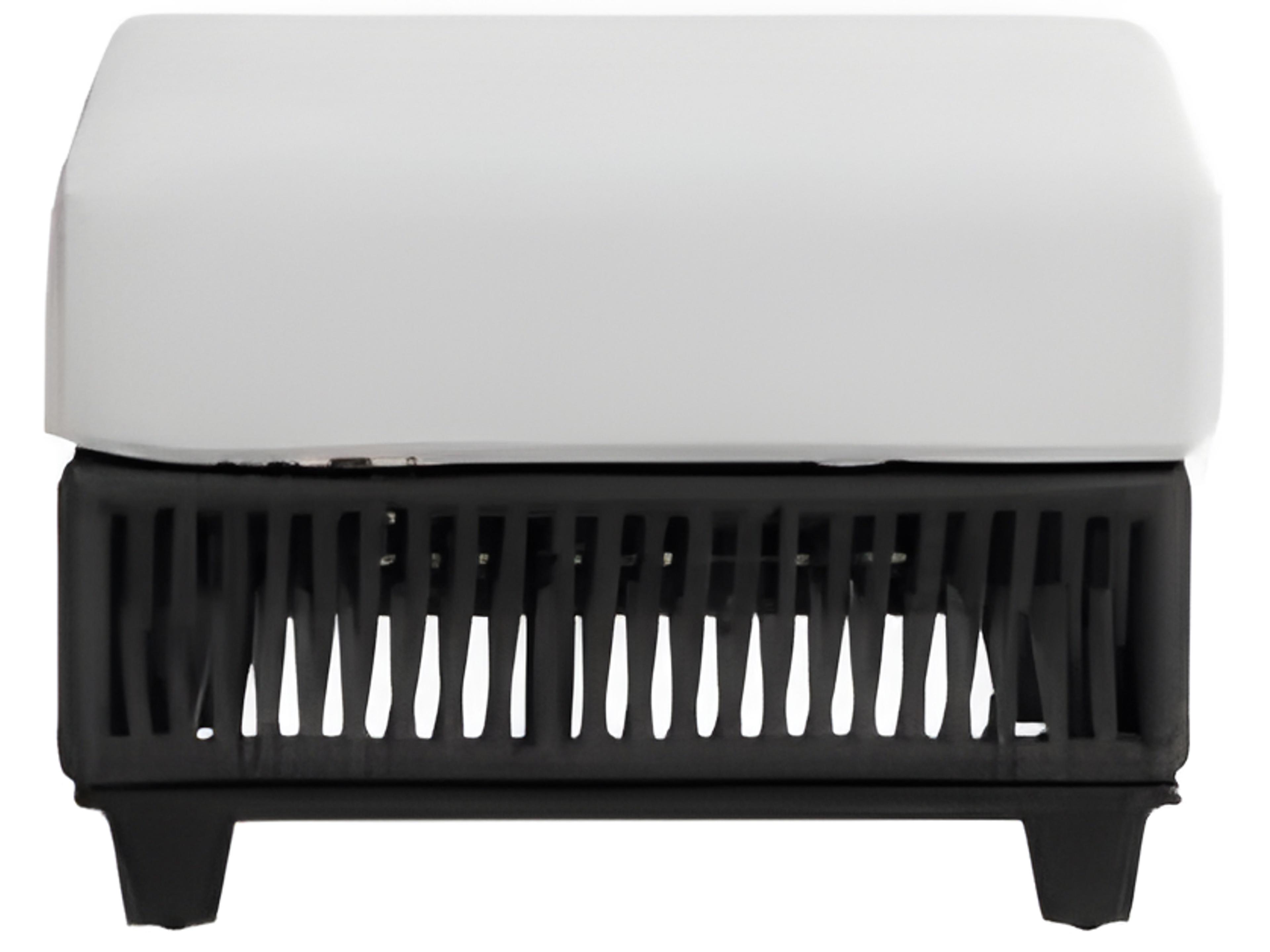 Ratana Gemelli Silver Diva Night Aluminum Cushion Ottoman