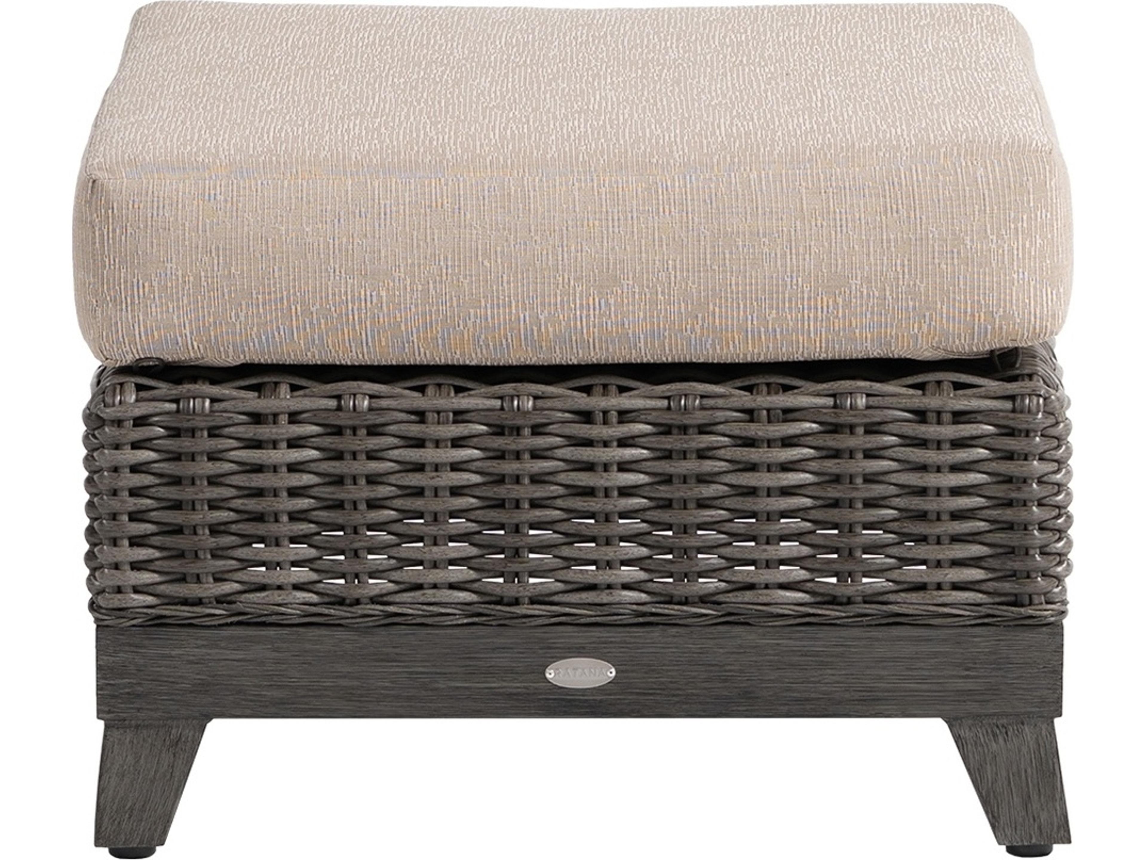 Ratana Mission Hill Wicker Cushion Ottoman
