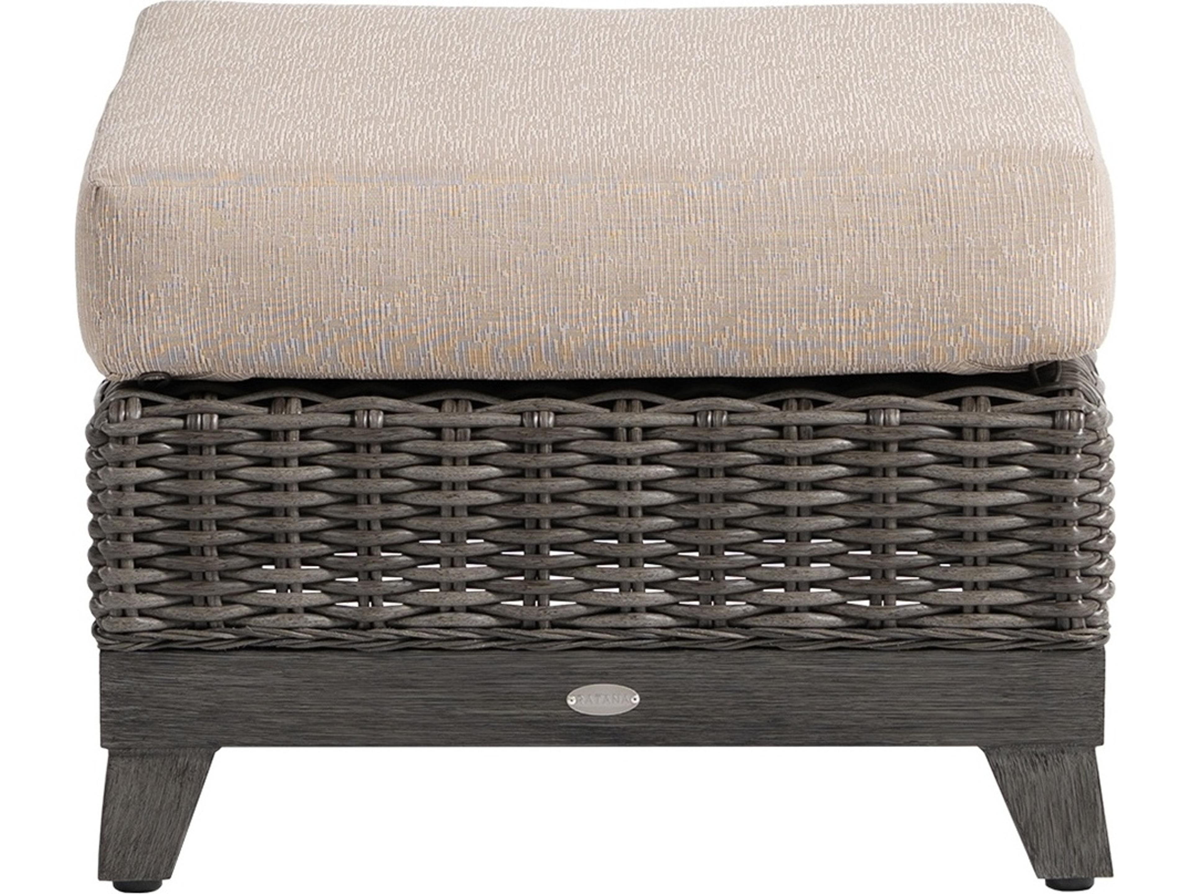 Ratana Budapest Wicker Cushion Ottoman
