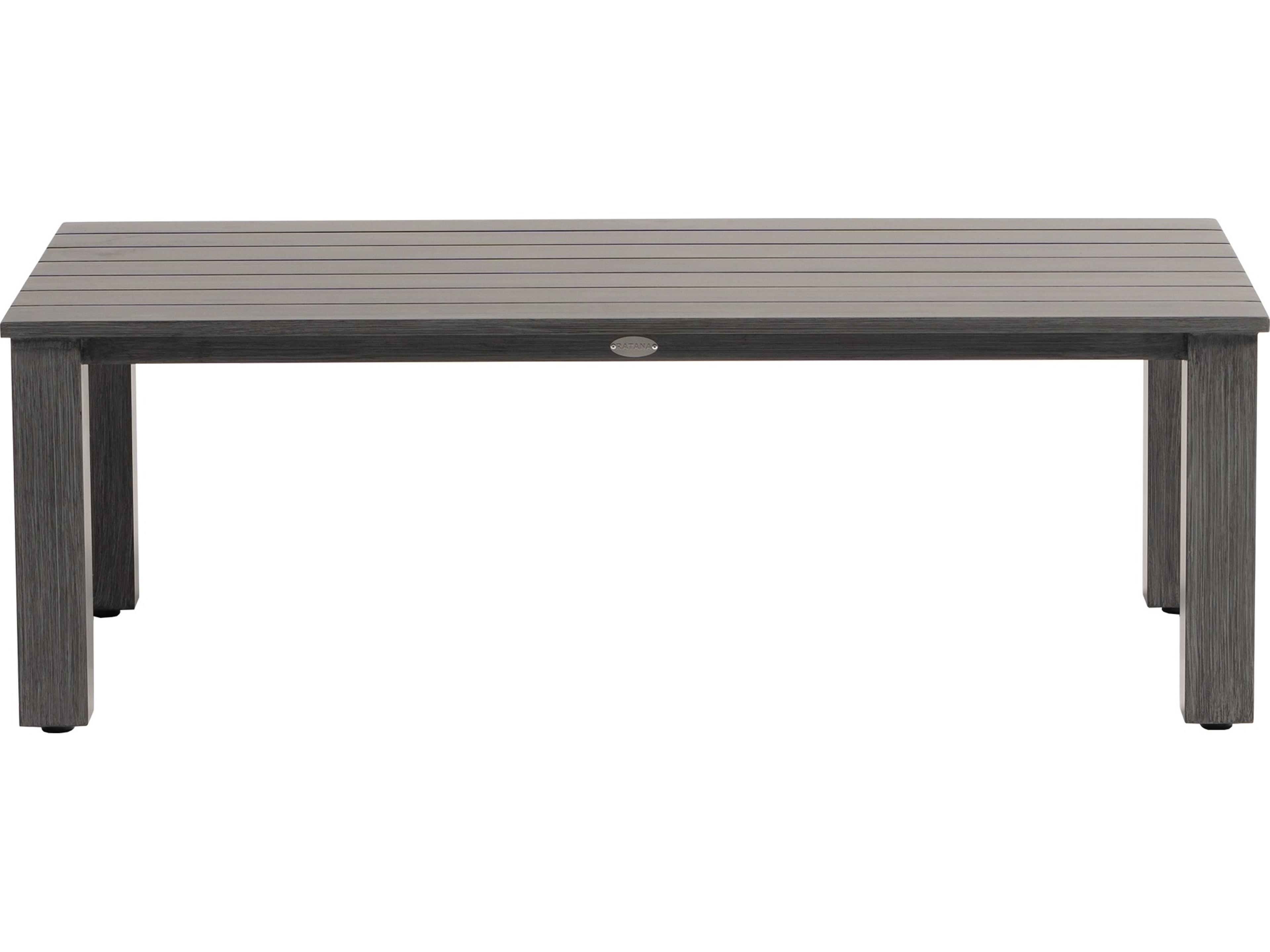 Ratana Mission Hill Aluminum Rectangular Coffee Table