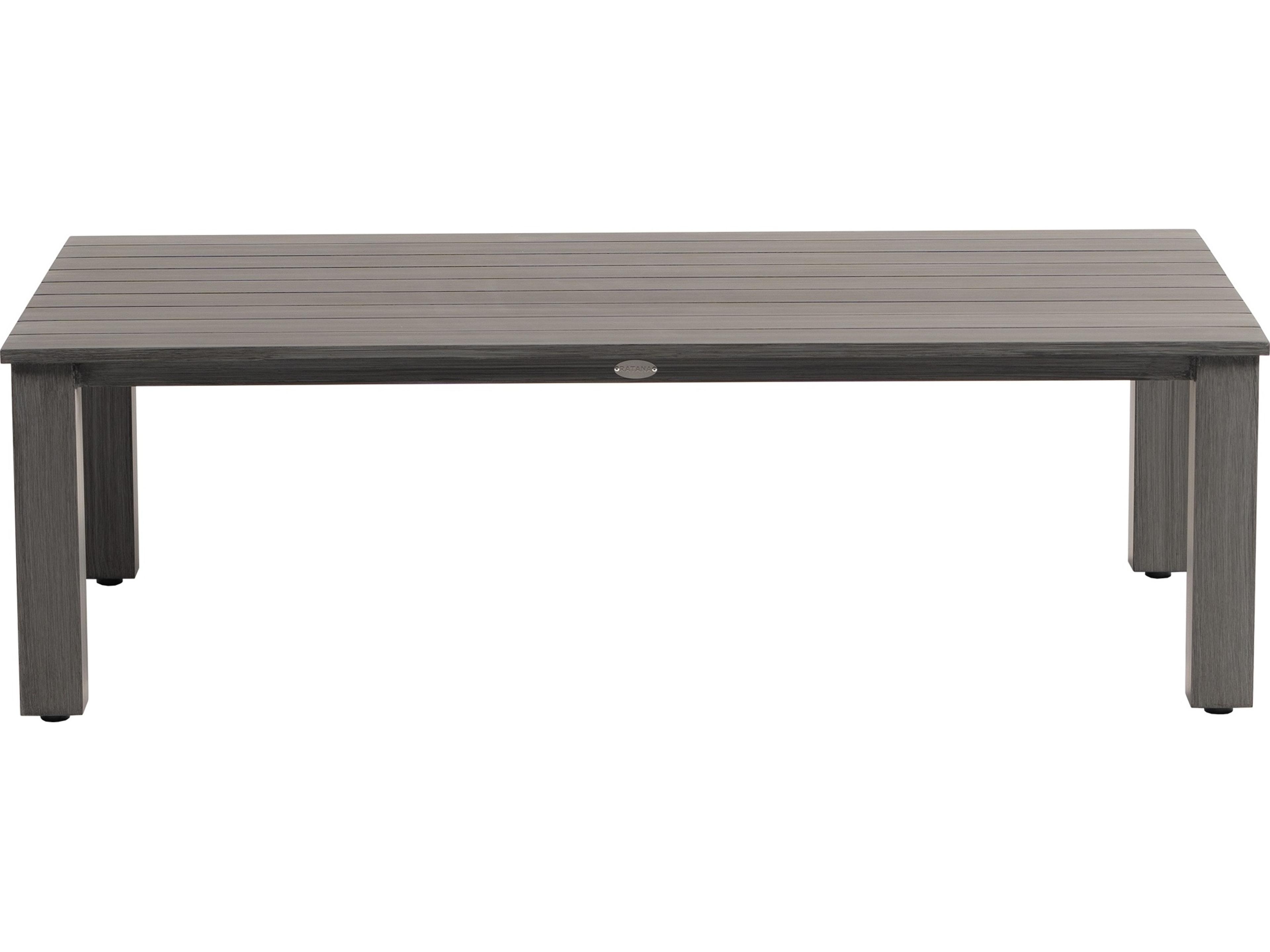 Ratana Mission Hill Aluminum Rectangular Coffee Table