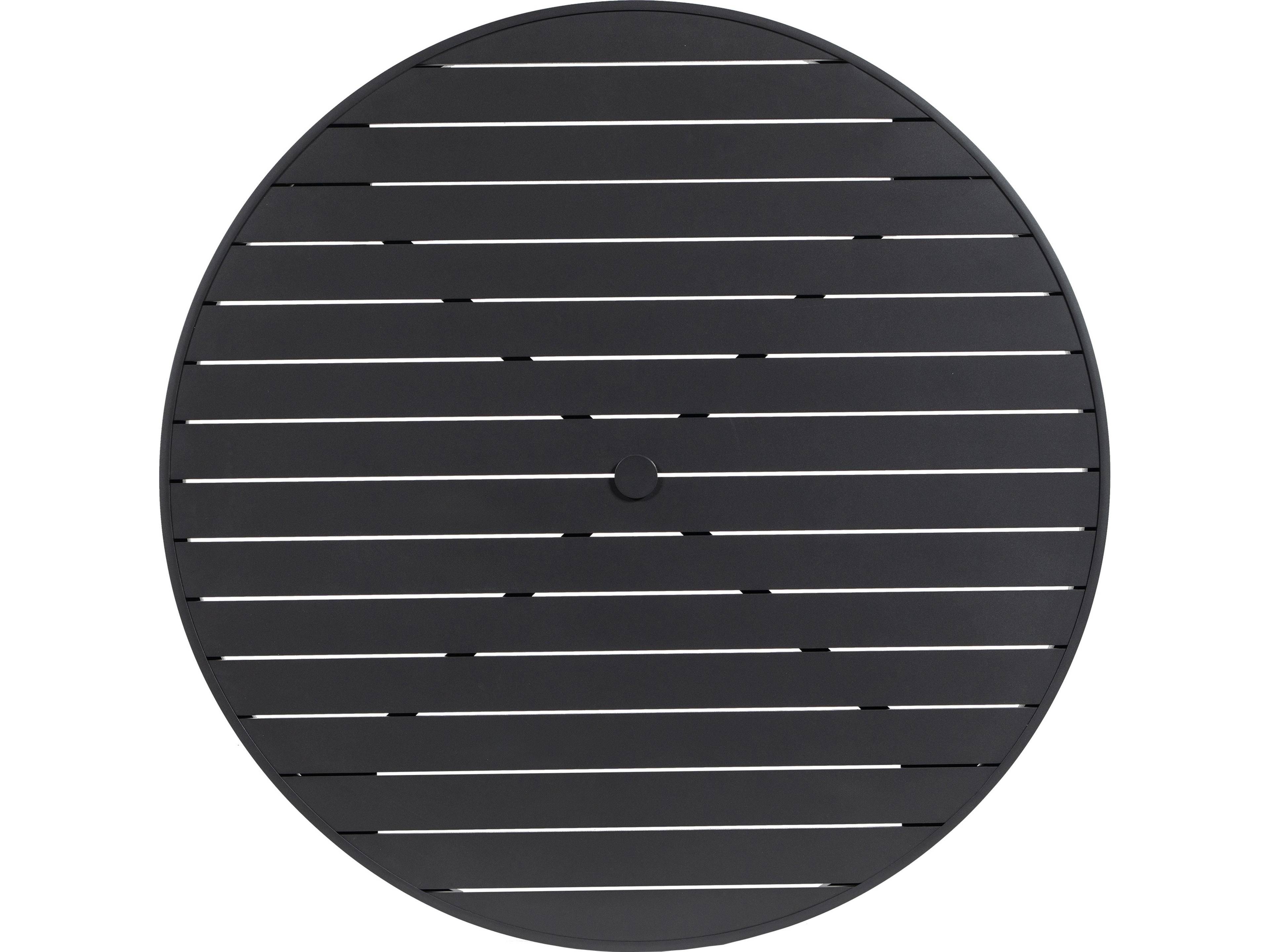 Ratana Vienna Aluminum Round Umbrella Hole Dining Table