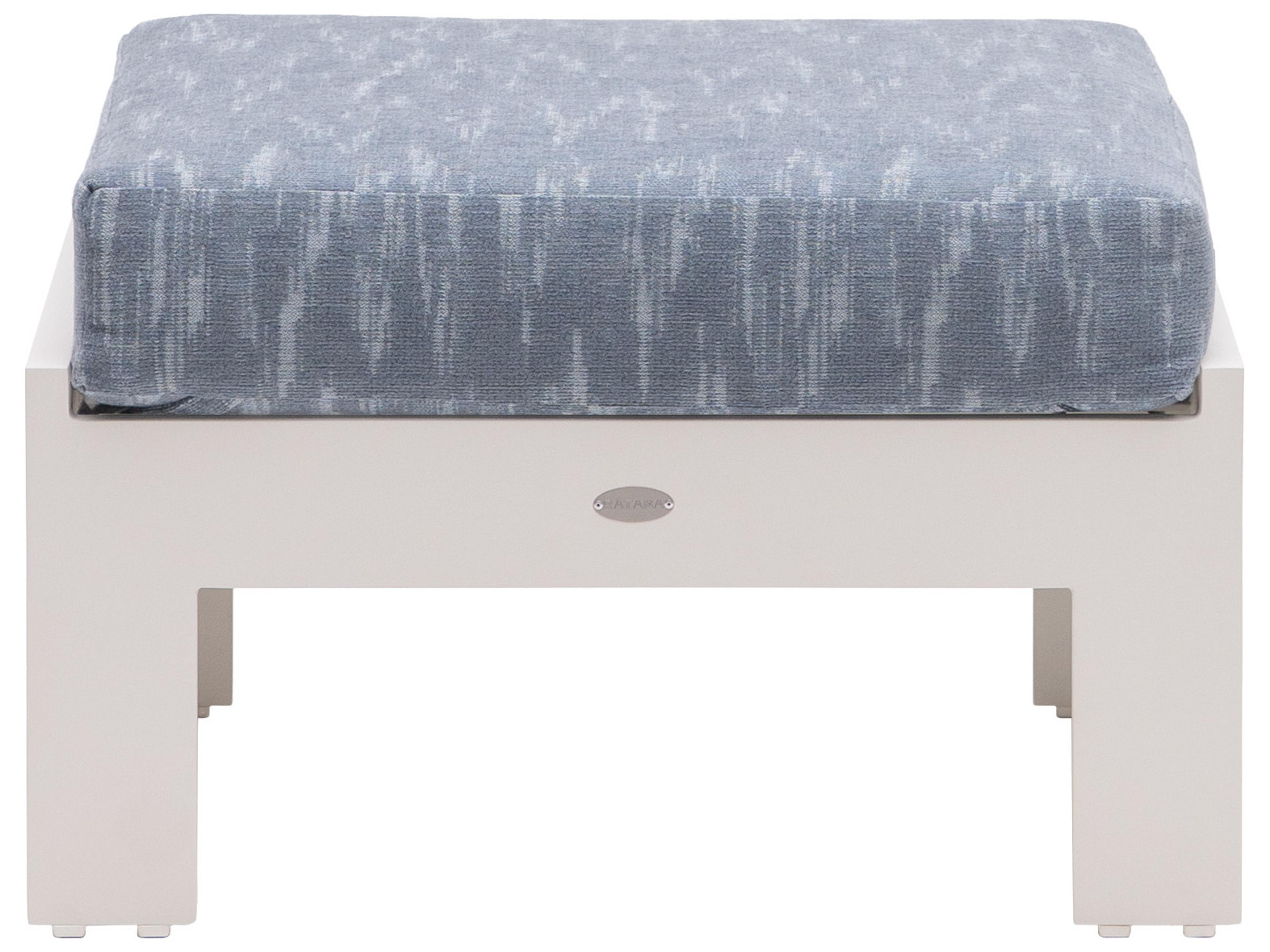Ratana Vienna Aluminum Cushion Ottoman