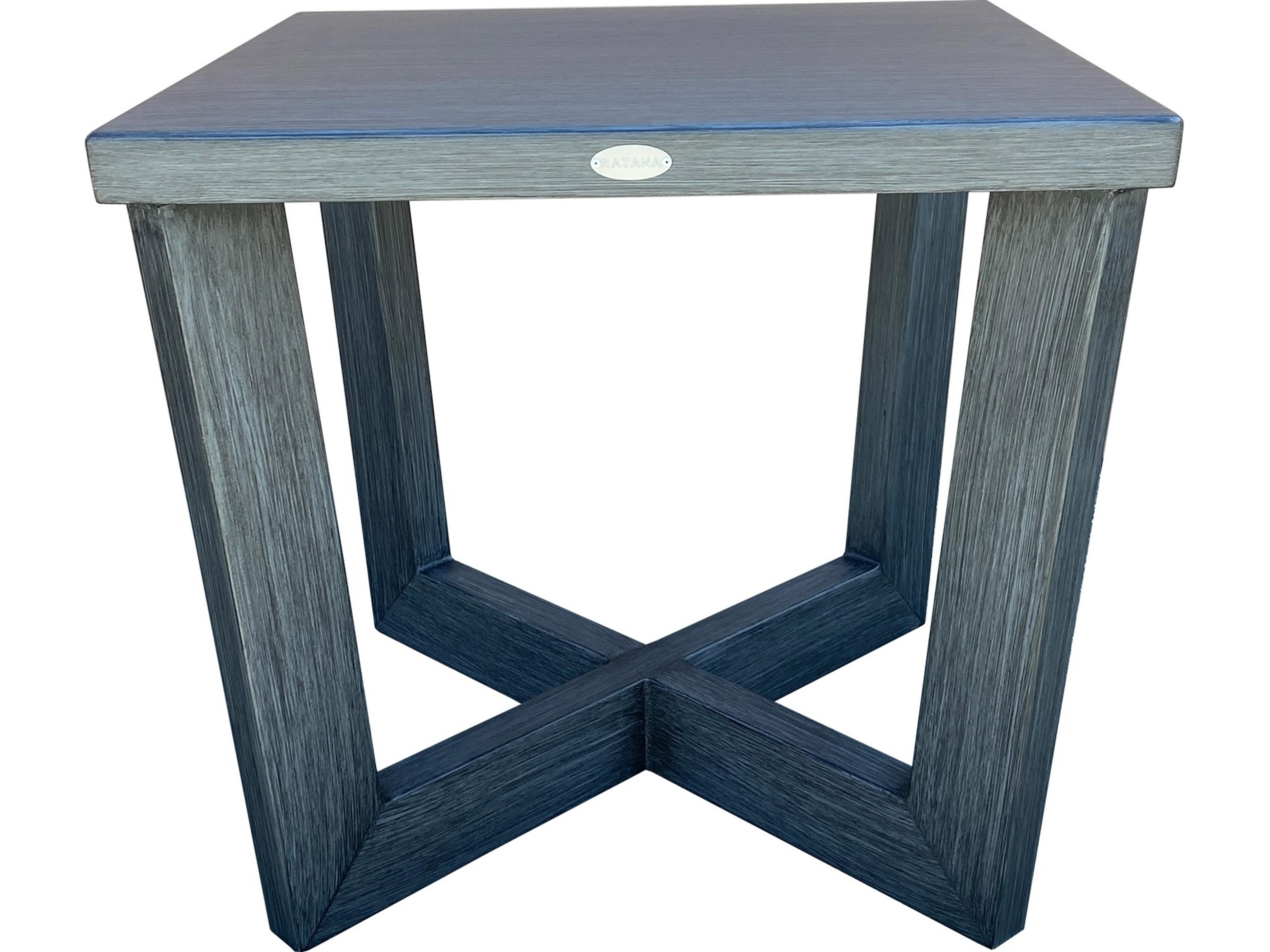 Ratana Oasis Aluminum Square End Table