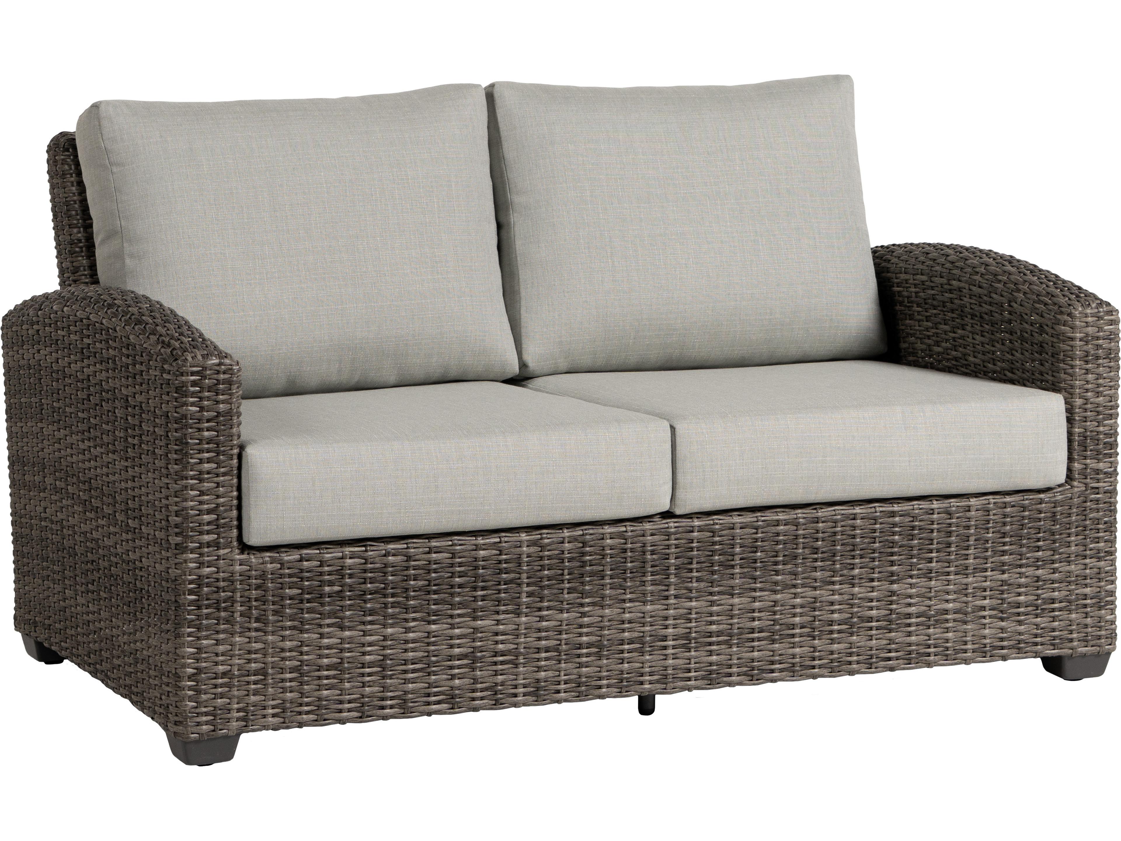 Coral Gables Aluminum Wicker Loveseat