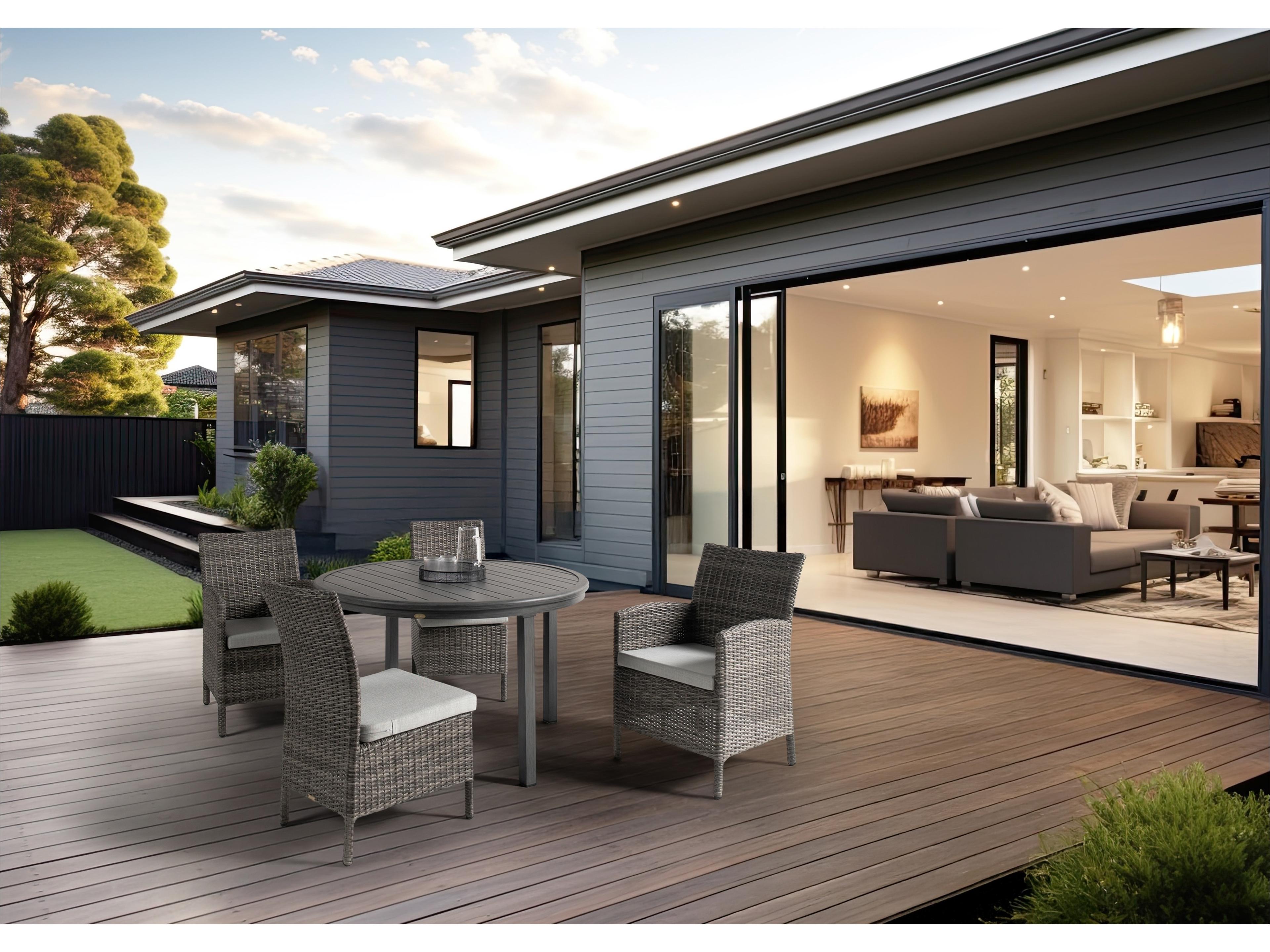 Ratana Coral Gables Aluminum Wicker Dining Chair