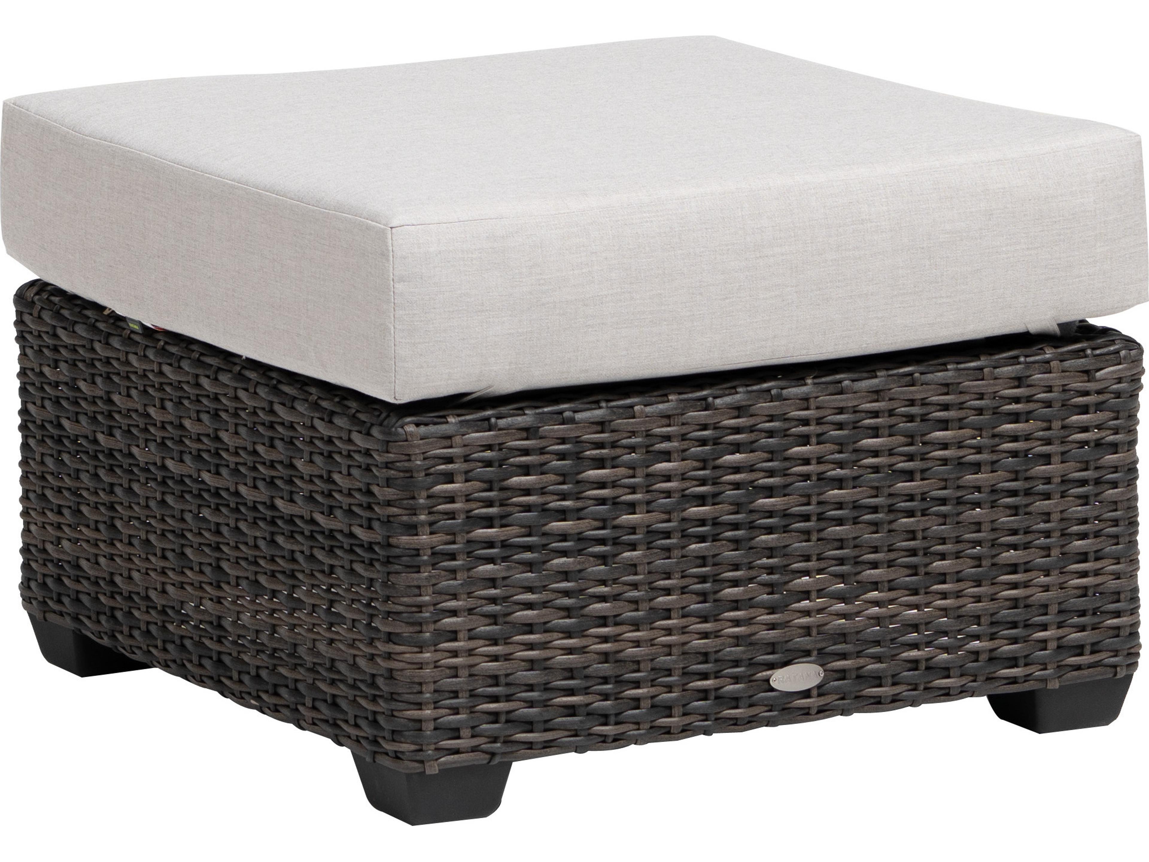 Ratana Coral Gables Aluminum Cushion Ottoman