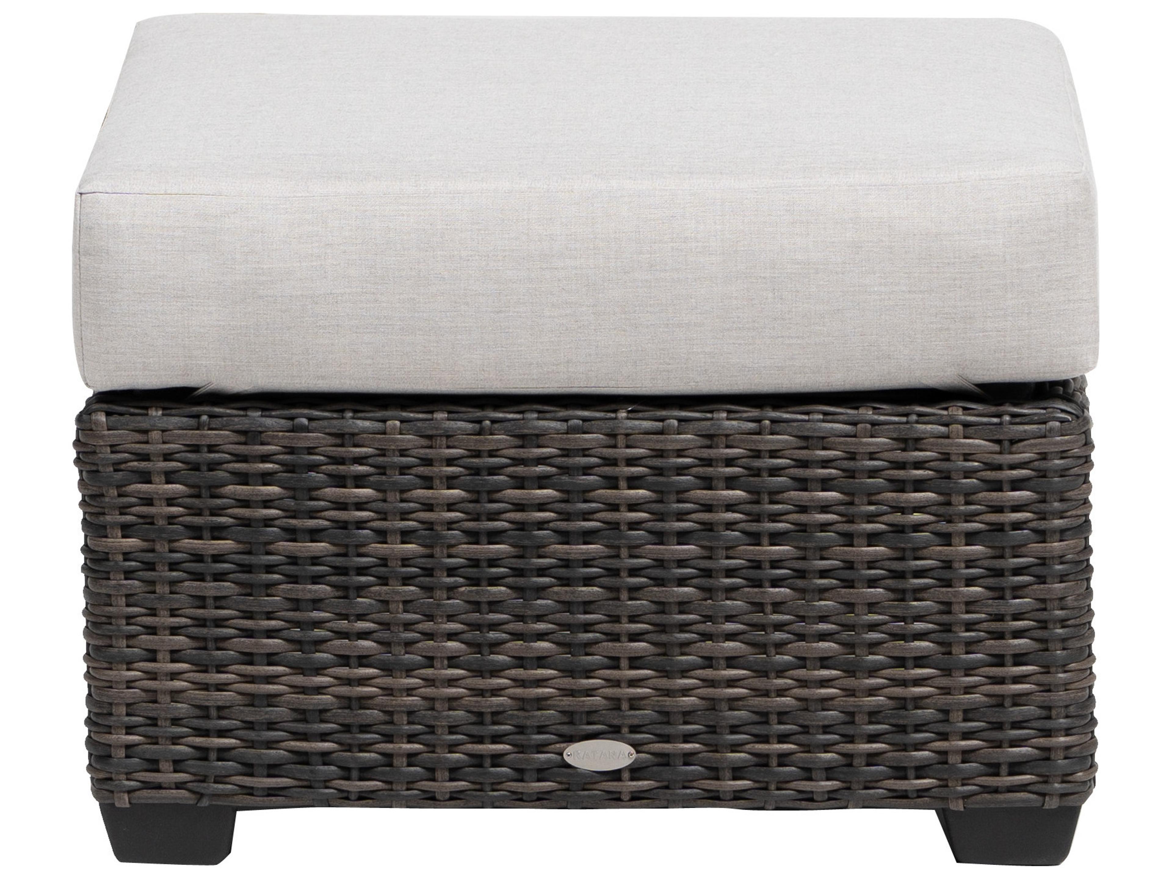 Ratana Coral Gables Aluminum Cushion Ottoman