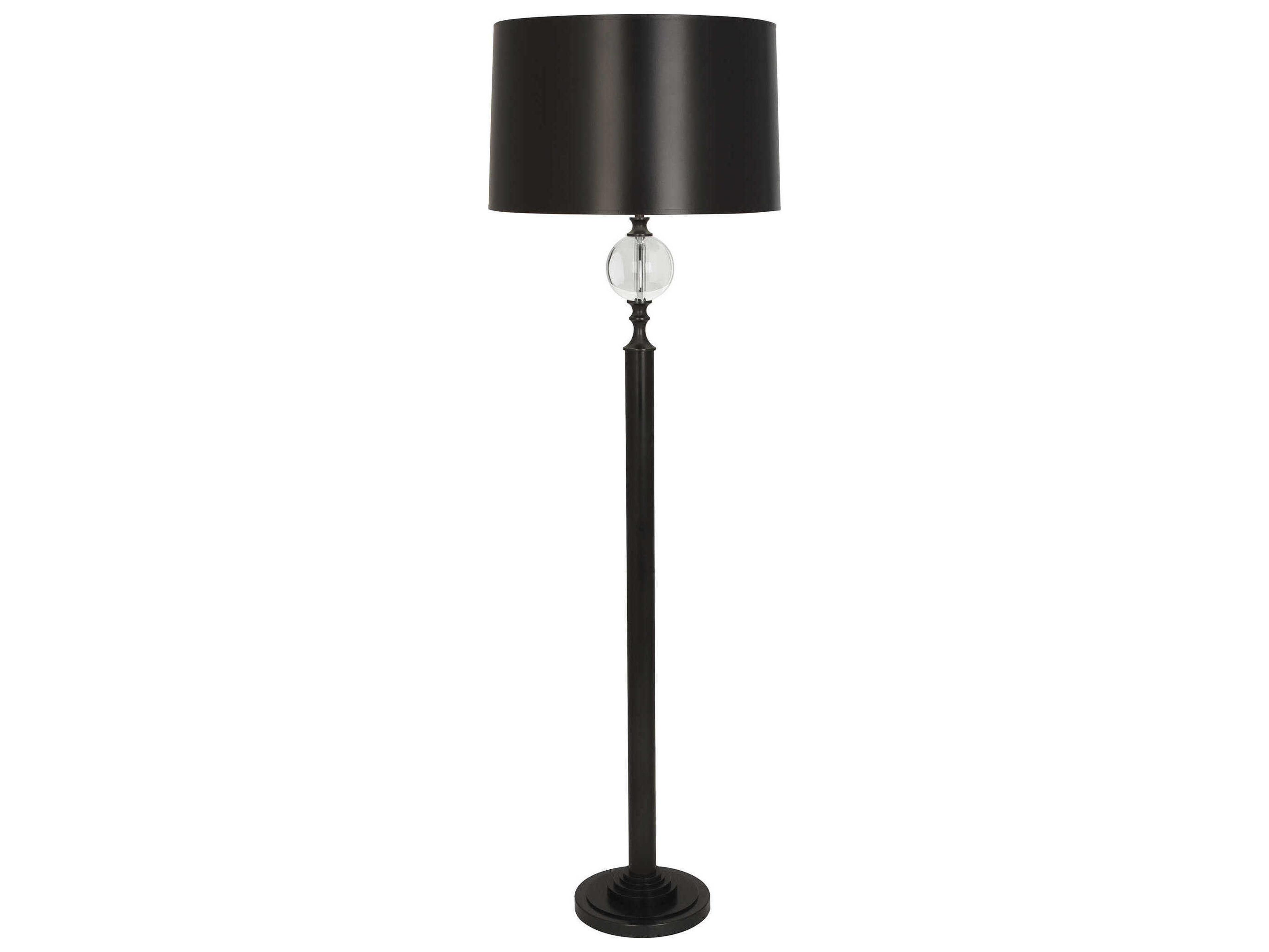 Celine Deep Patina Bronze Crystal Floor Lamp