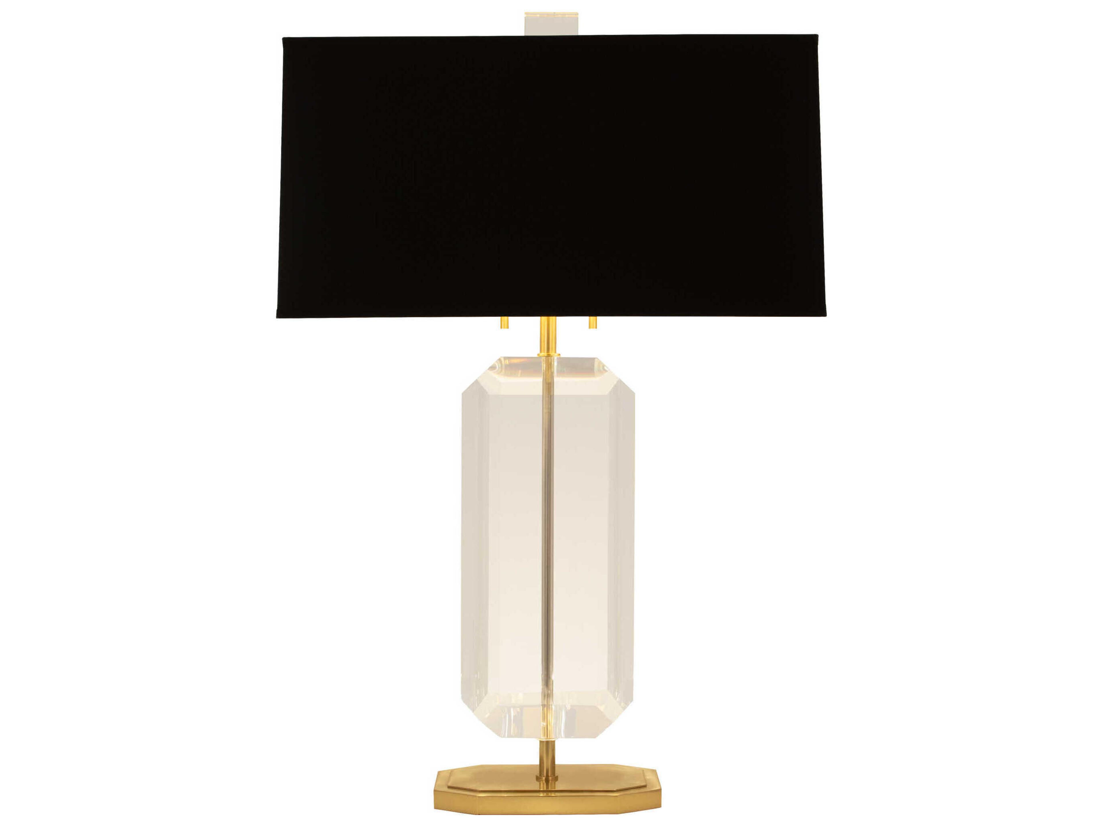 Jacqueline Modern Brass Clear Crystal Buffet Lamp