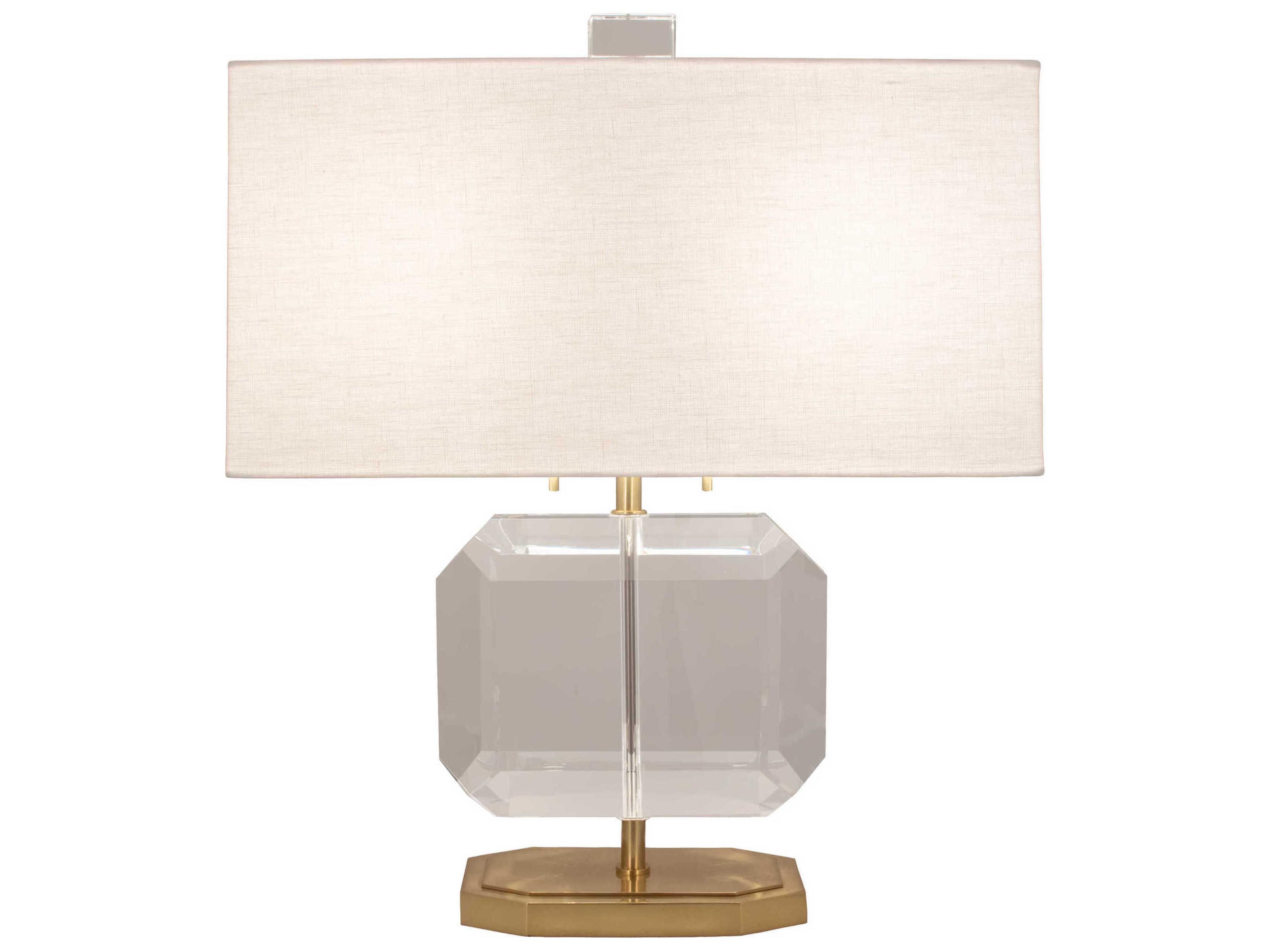 Jacqueline Modern Brass Clear Crystal Table Lamp