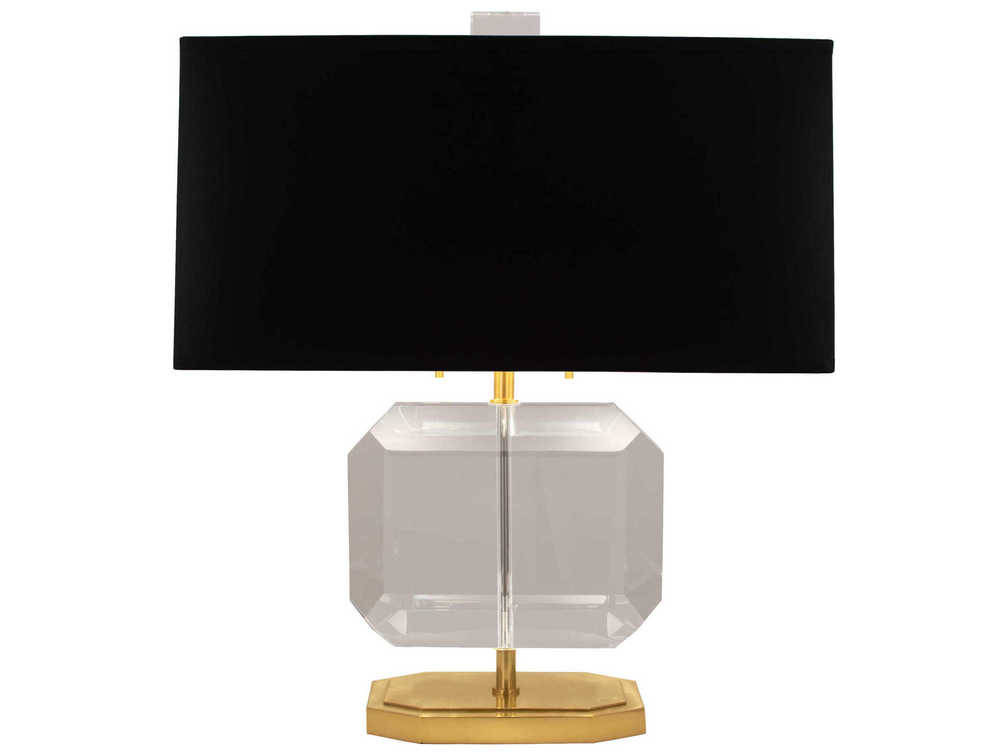 Jacqueline Modern Brass Clear Crystal Table Lamp