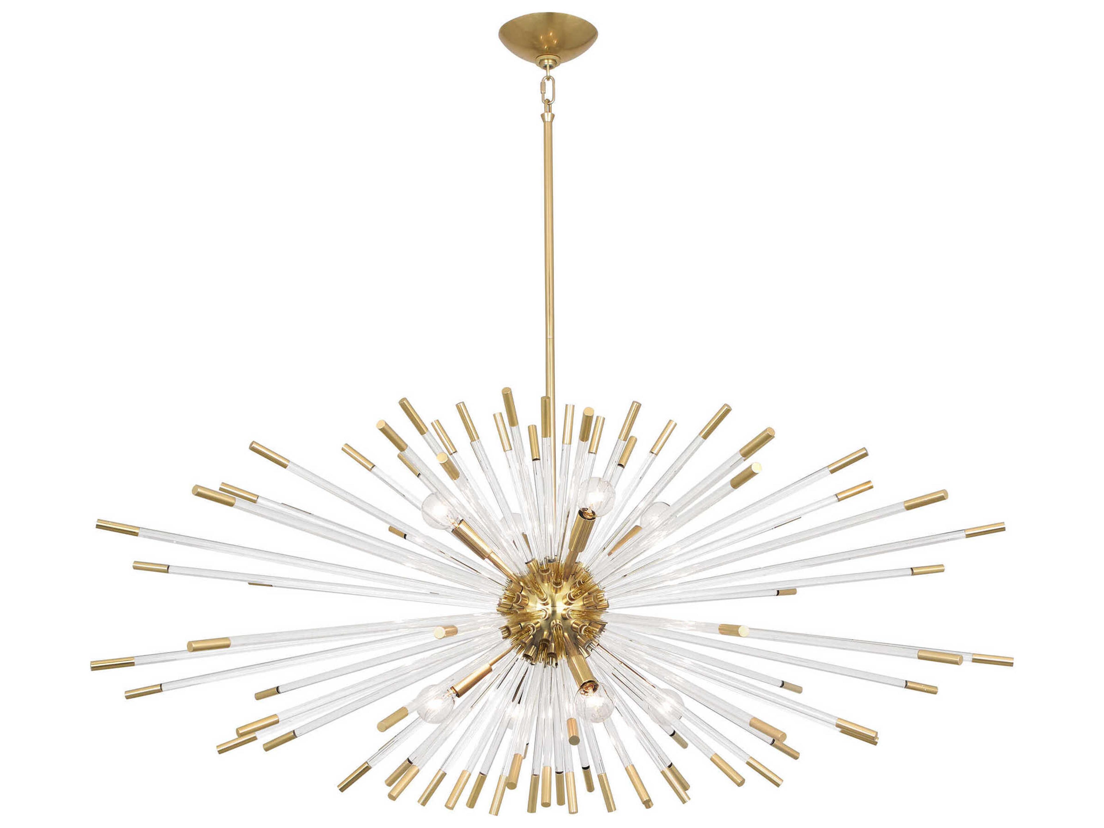 Andromeda 8-Light Modern Brass Sputnik Chandelier