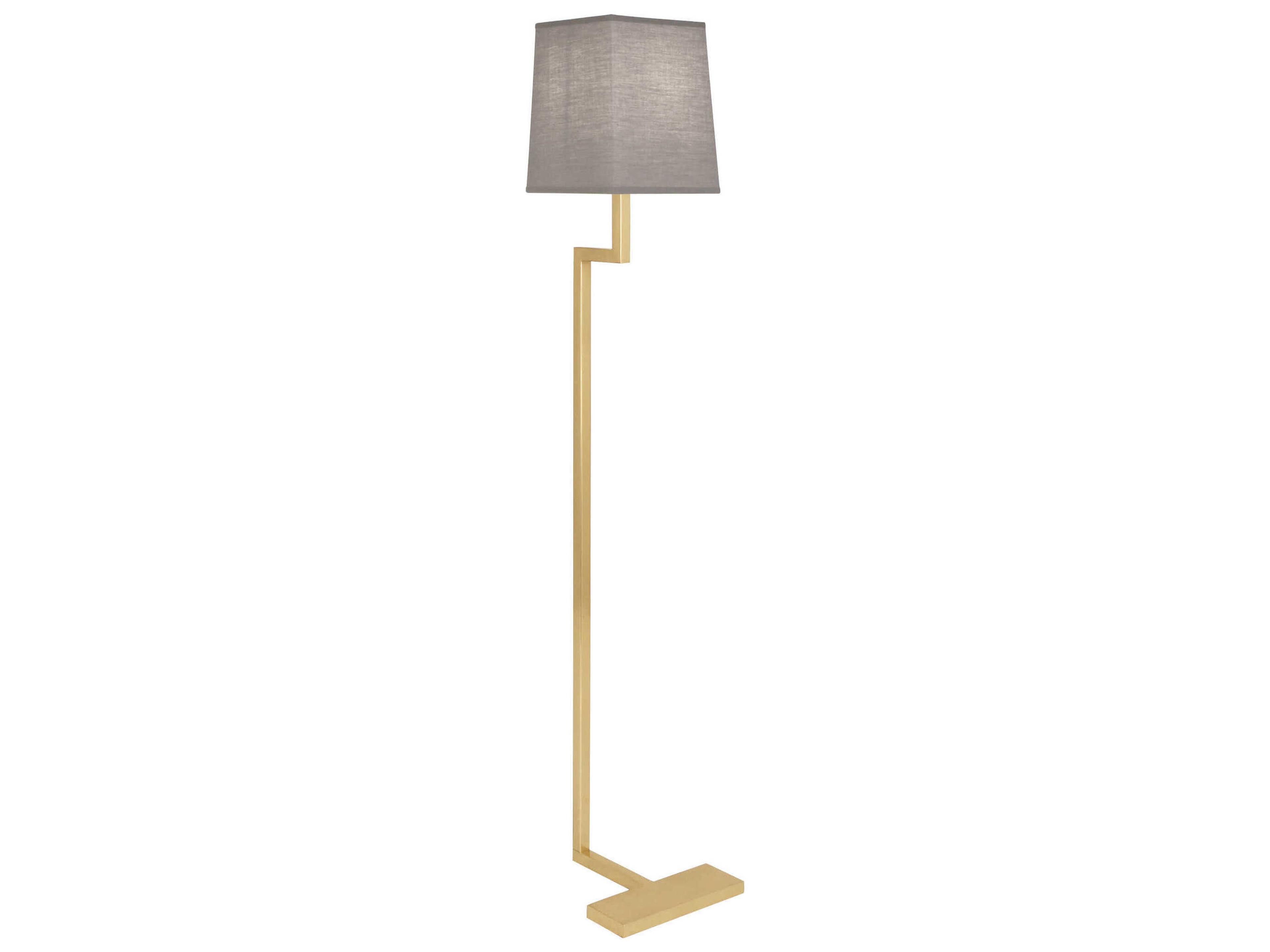 Doughnut Natural Brass Floor Lamp