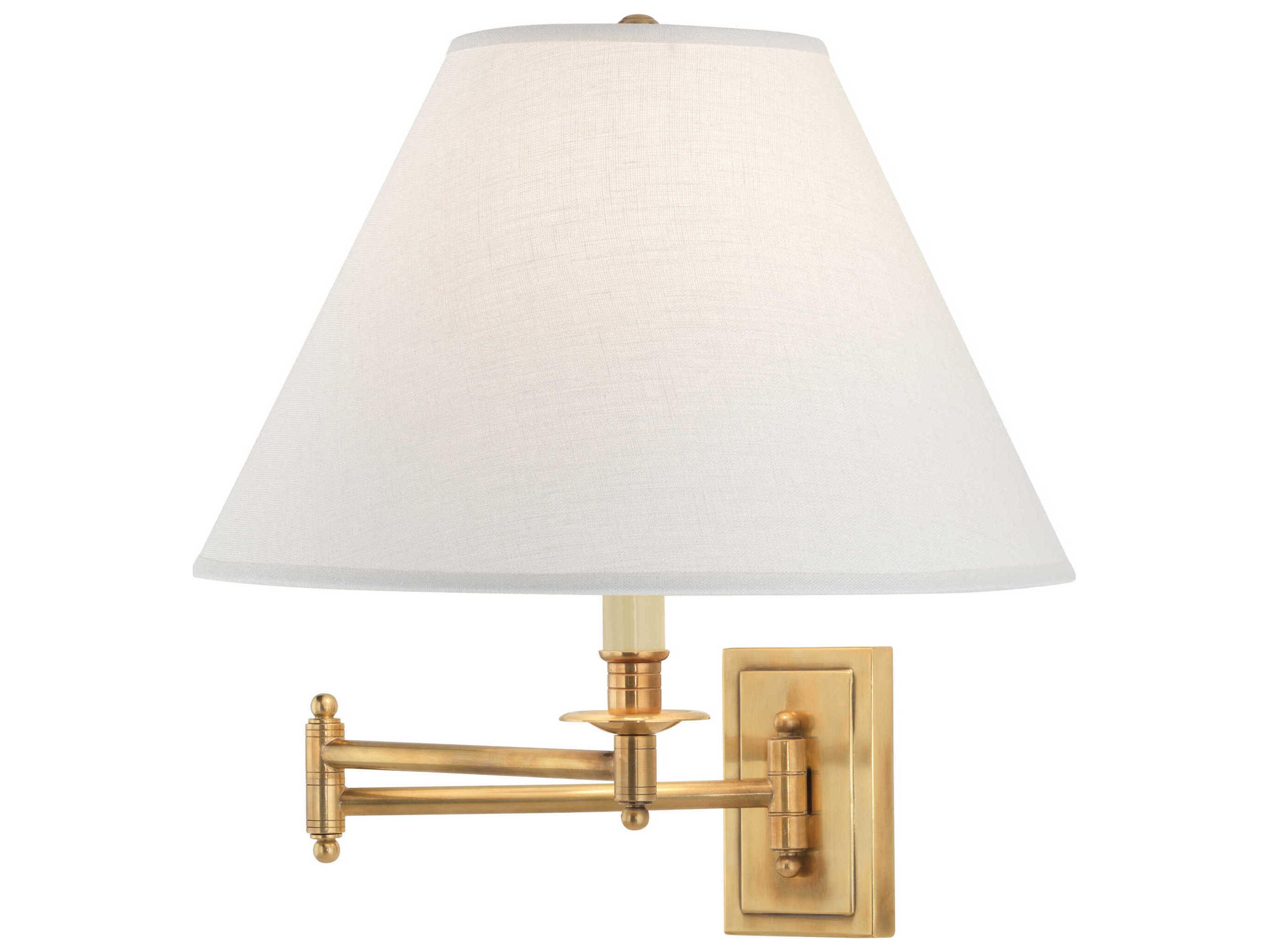 Kinetic 1-Light Antique Brass Swing Wall Sconce