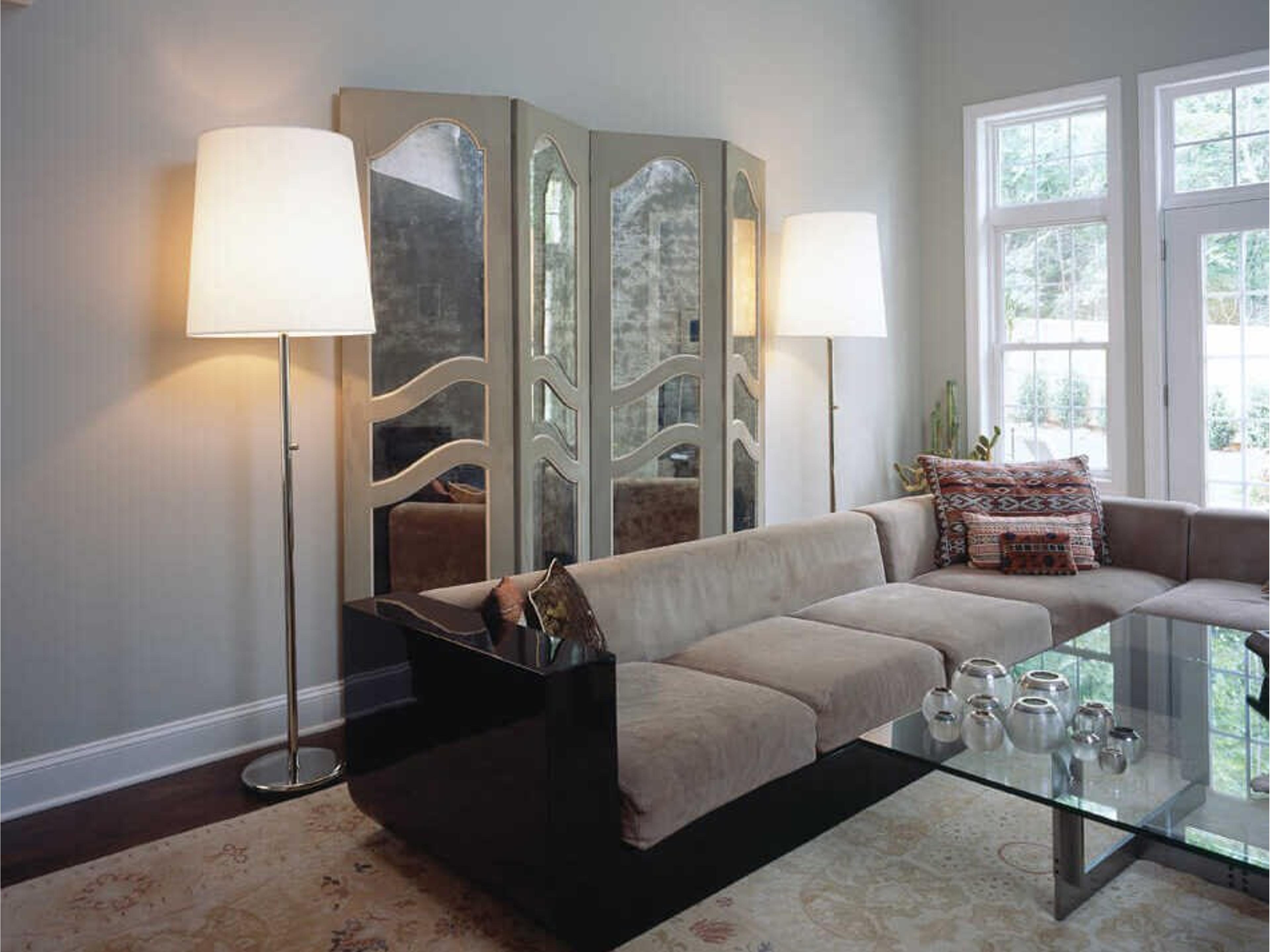 Robert Abbey Rico Espinet Buster Polished Nickel Floor Lamp