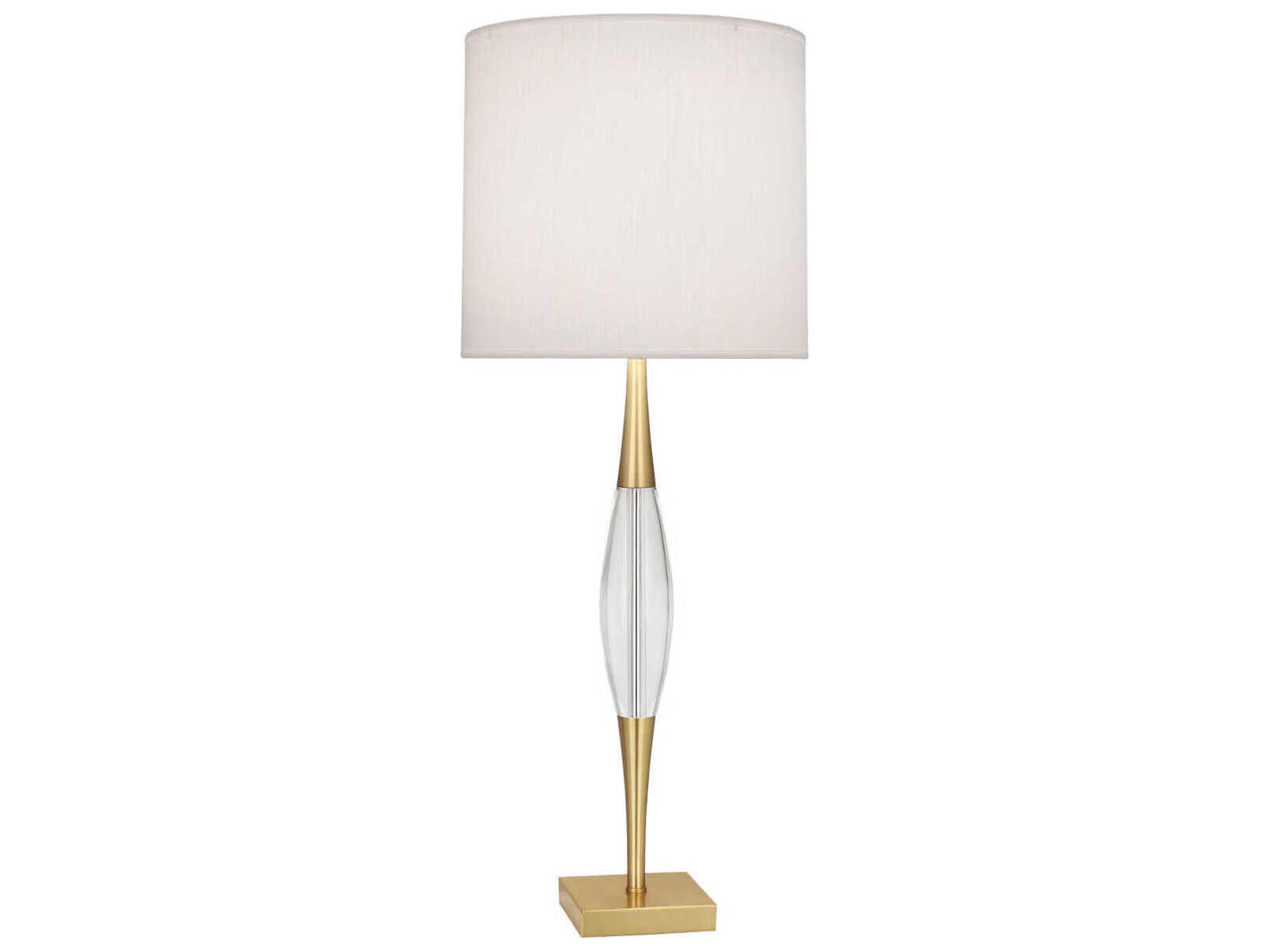 Juno Modern Brass Clear Crystal Buffet Lamp