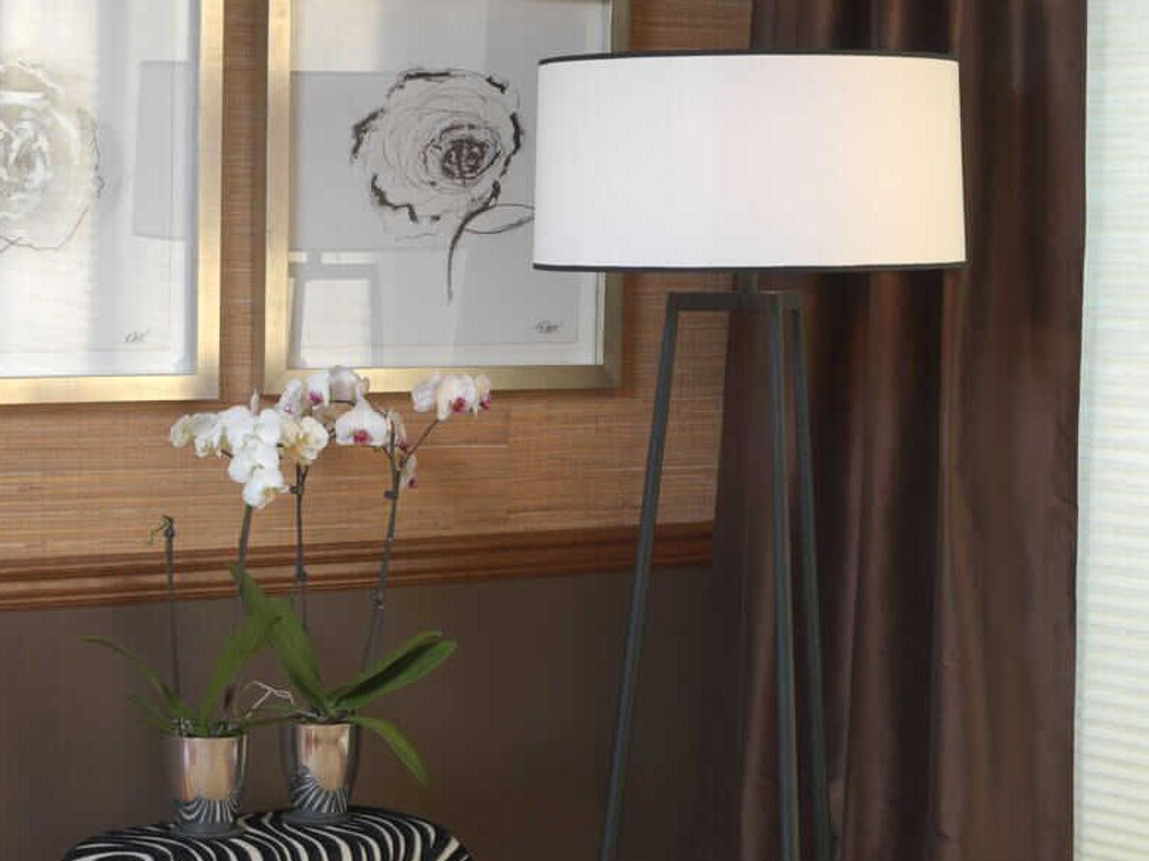 Robert Abbey Rico Espinet Shinto Wrought Iron Black Floor Lamp