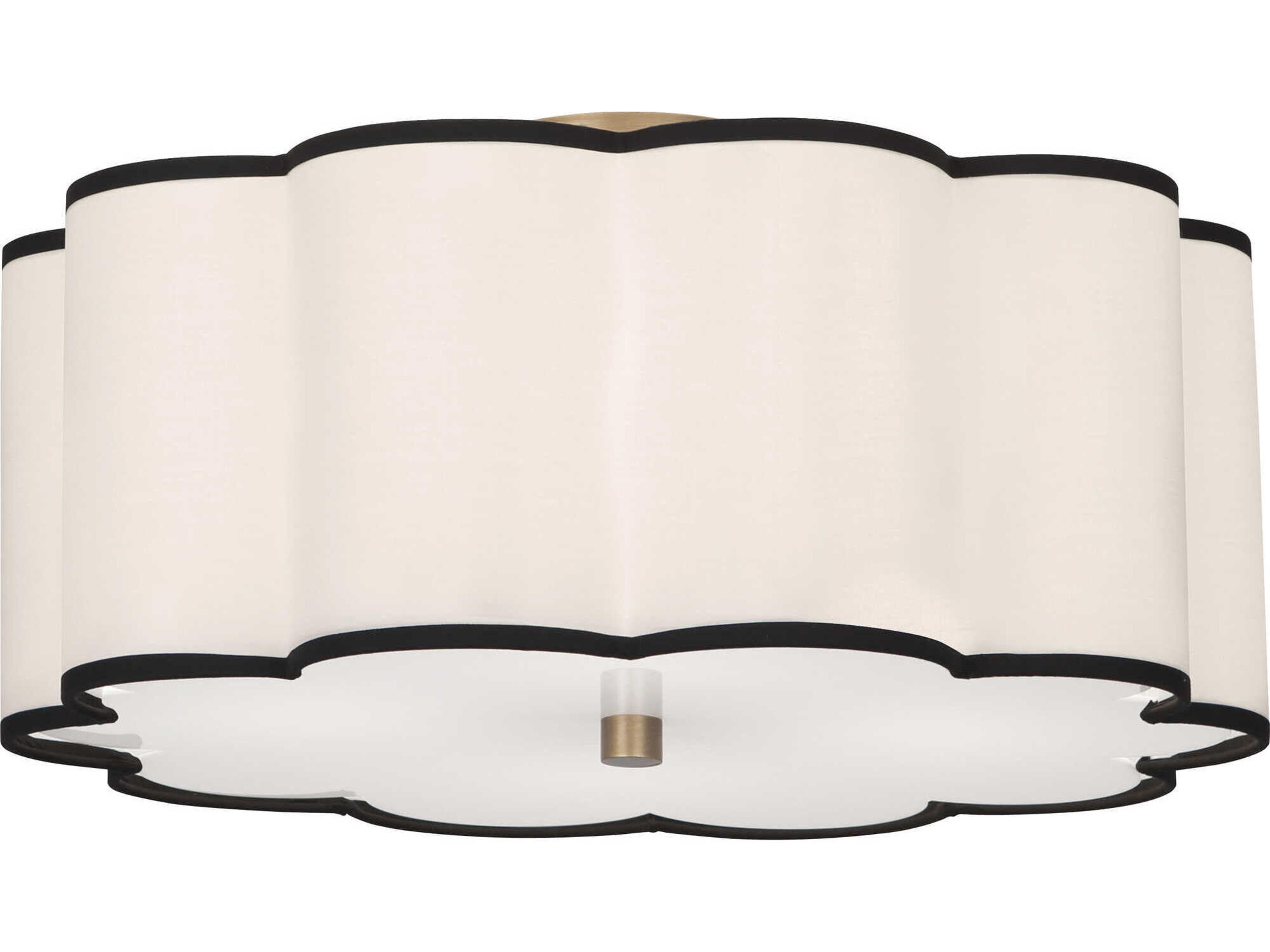 Axis 4-Light Aged Brass Drum Flush Mount