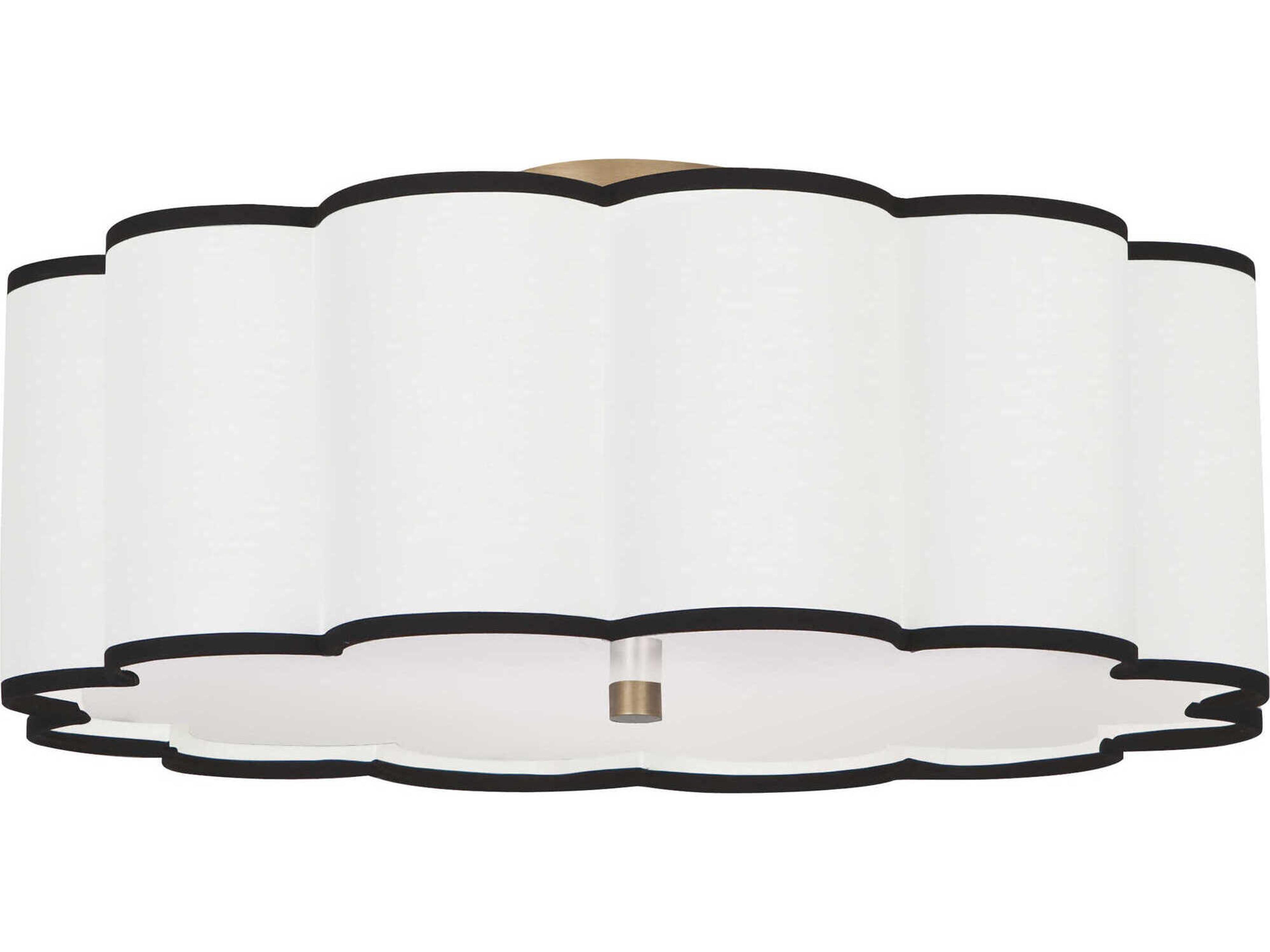 Axis Flushmount Ceiling Light Aged Brass 24 Inch