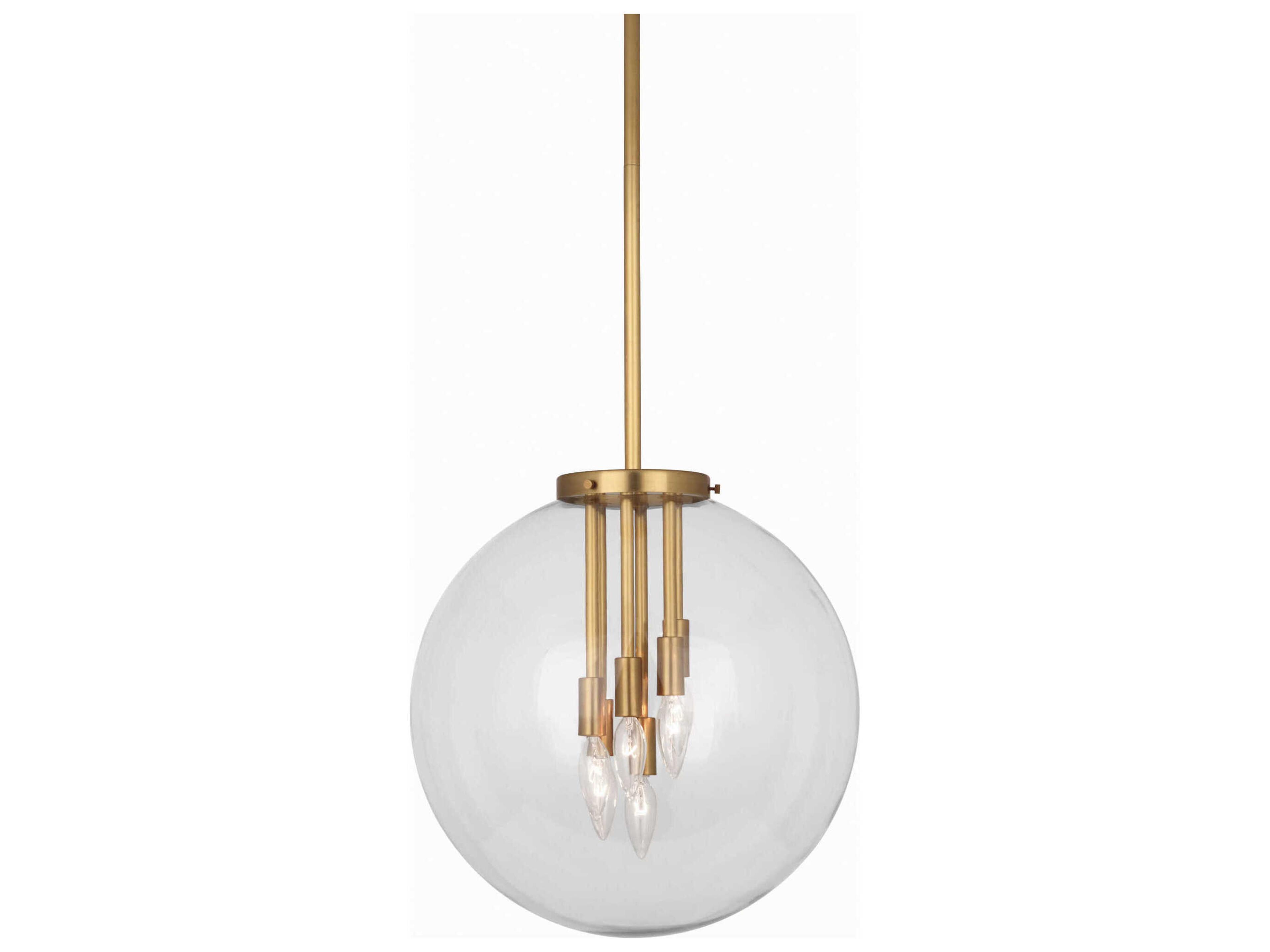 Zoltar 6-Light Antique Brass Globe Pendant