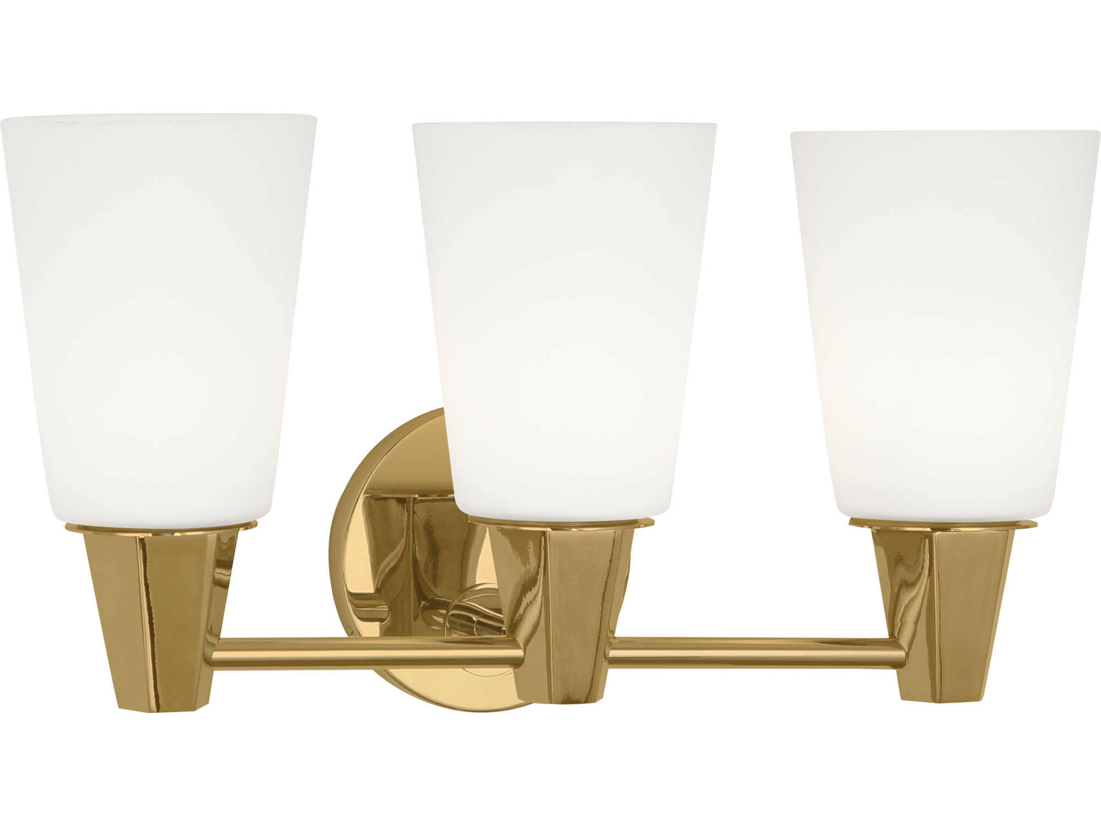 Wheatley 3-Light Modern Brass Vanity Light