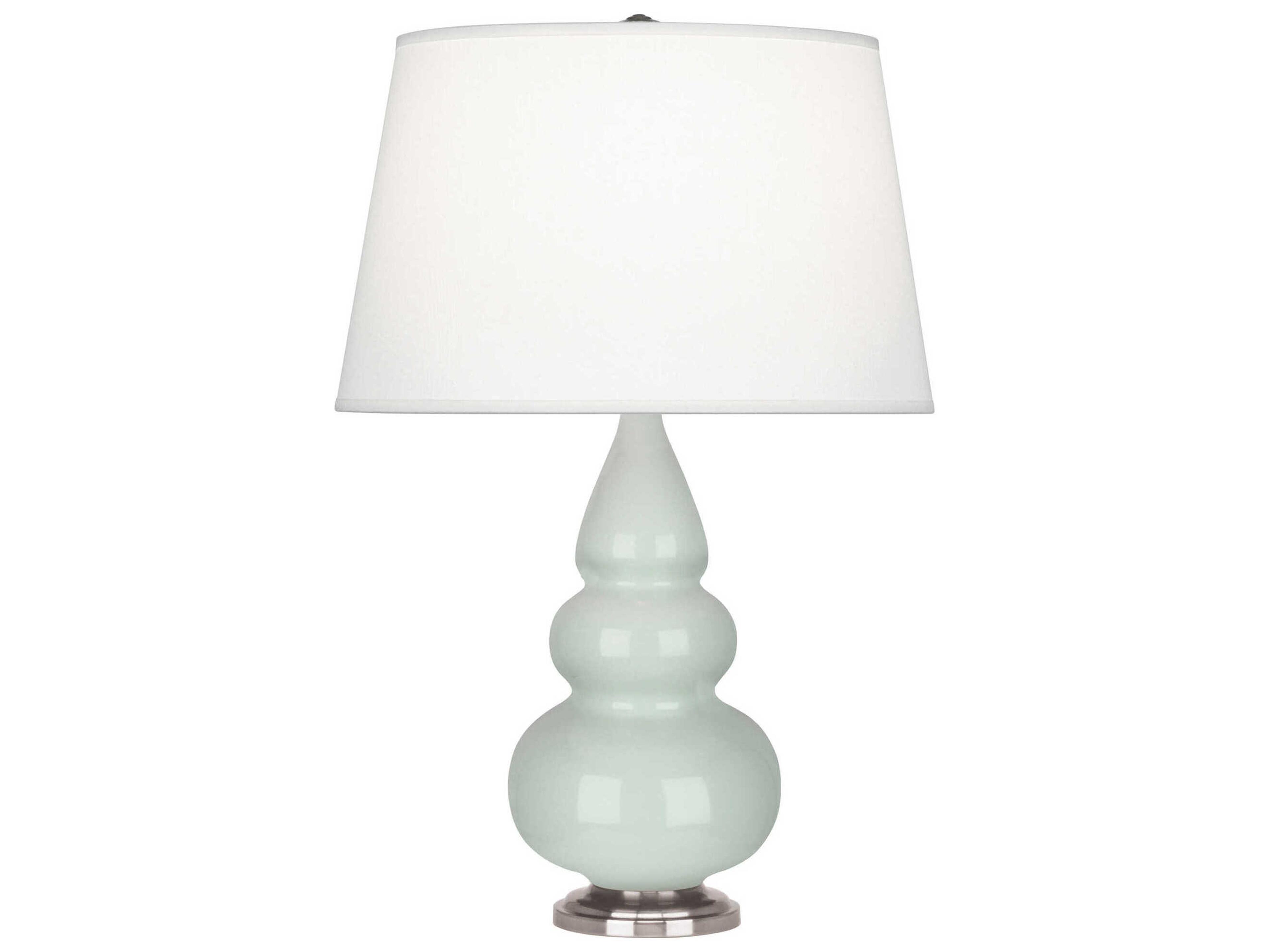 Robert Abbey Small Triple Gourd Celadon Glazed Green Table Lamp