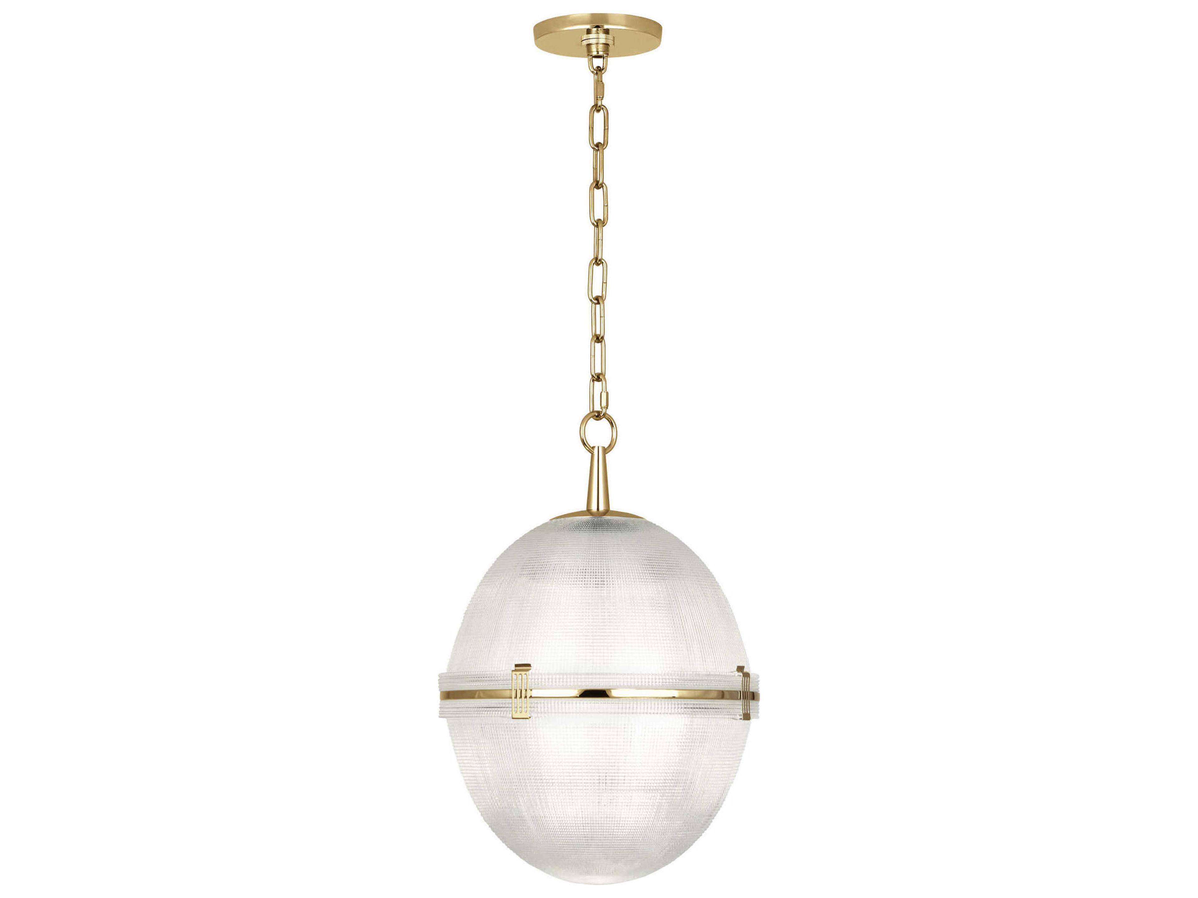 Brighton 1-Light Modern Brass Pendant