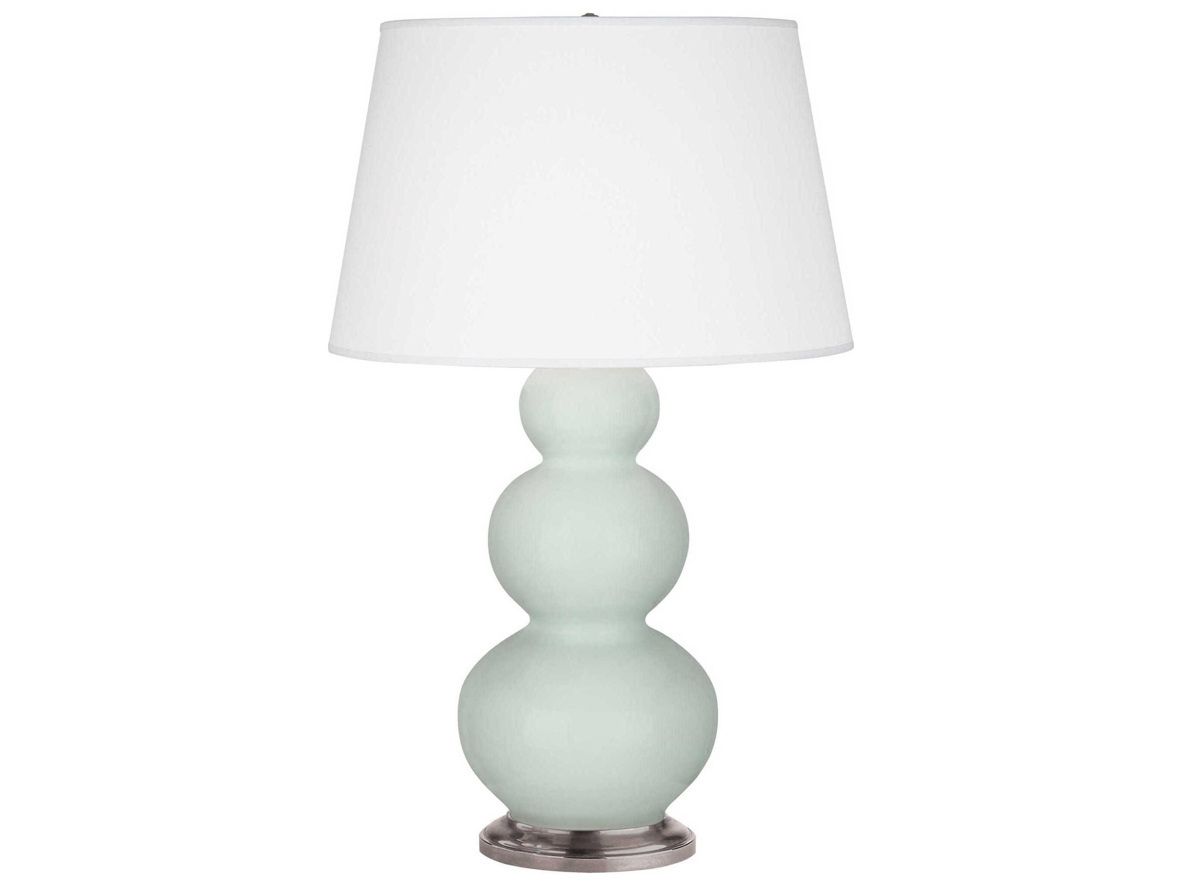 Robert Abbey Triple Gourd Celadon Glazed Green Buffet Lamp