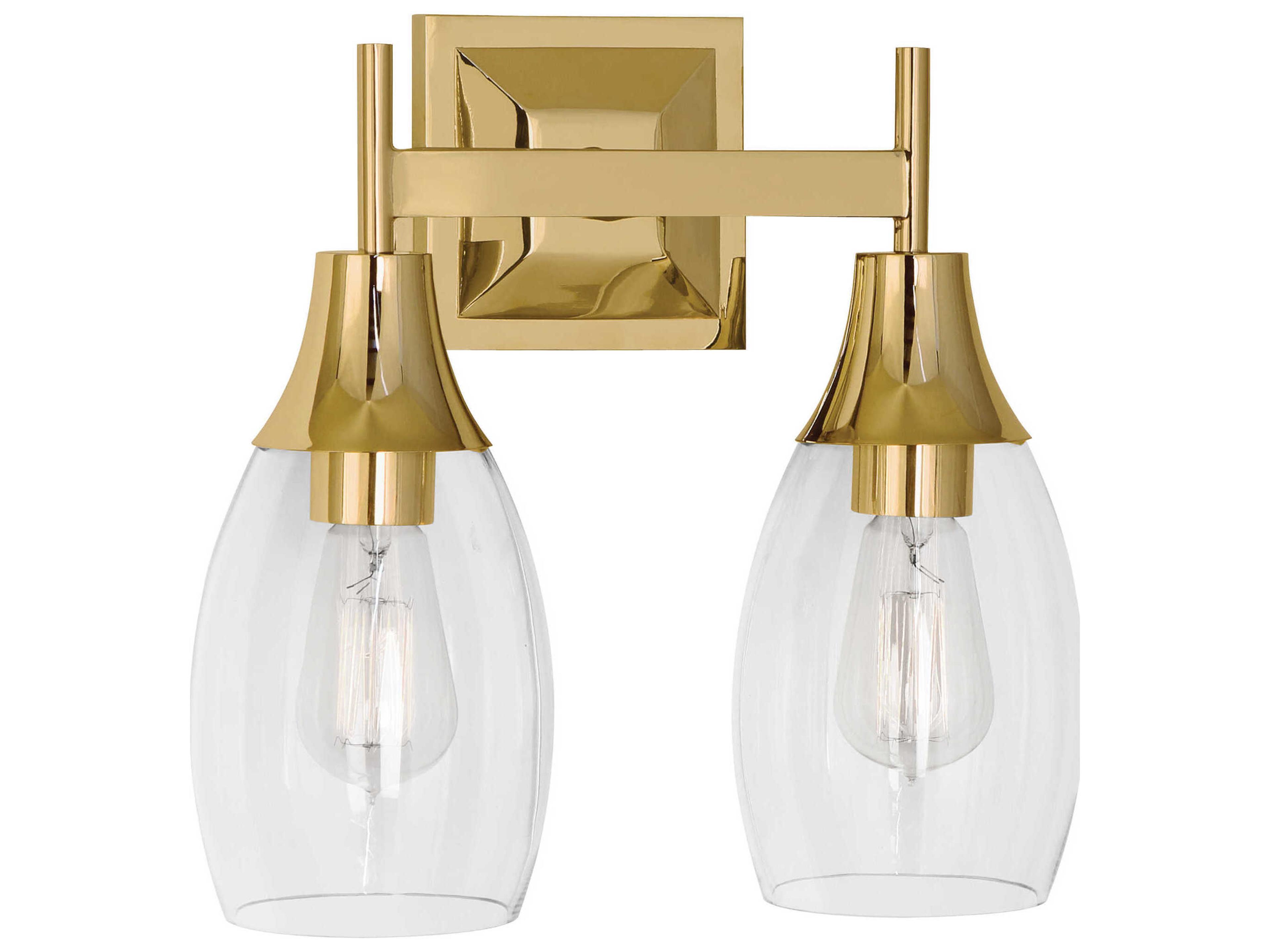 Grace 2-Light Modern Brass Vanity Light