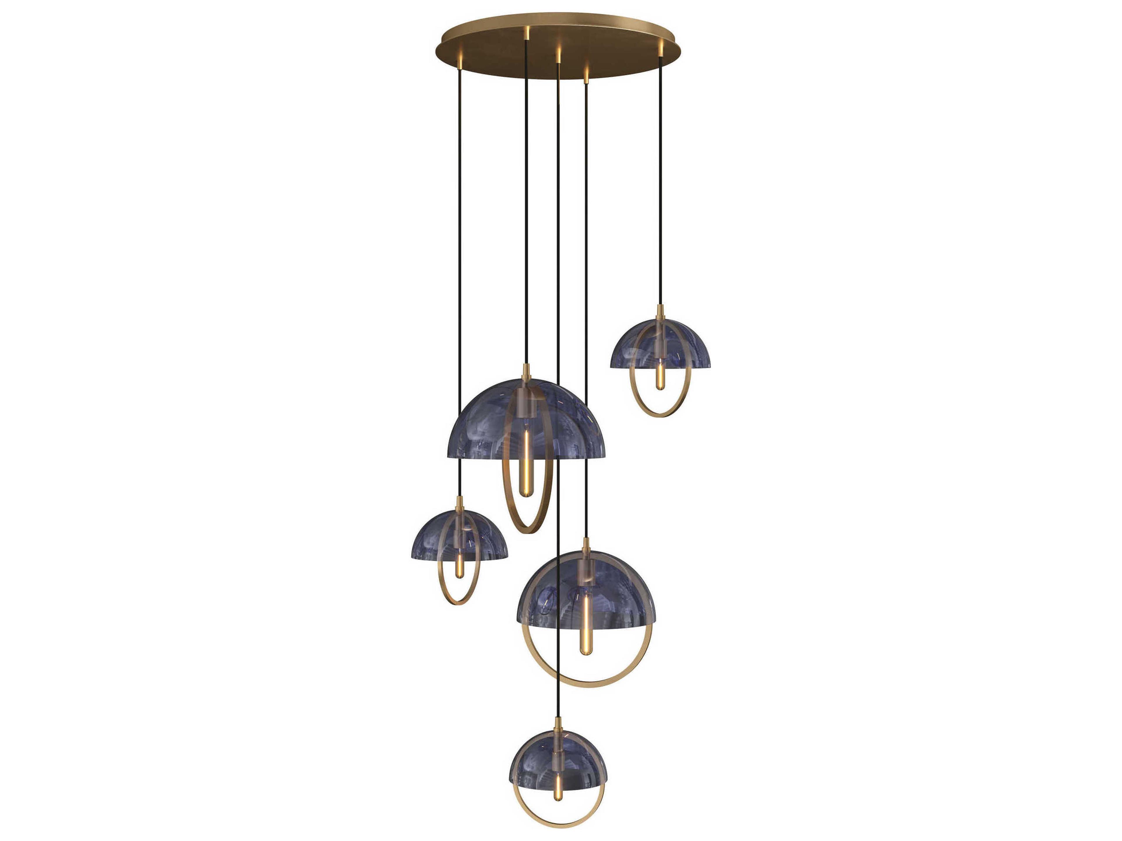 Mavisten Edition Copernica 8-Light Lacquered Burnished Brass Pendant