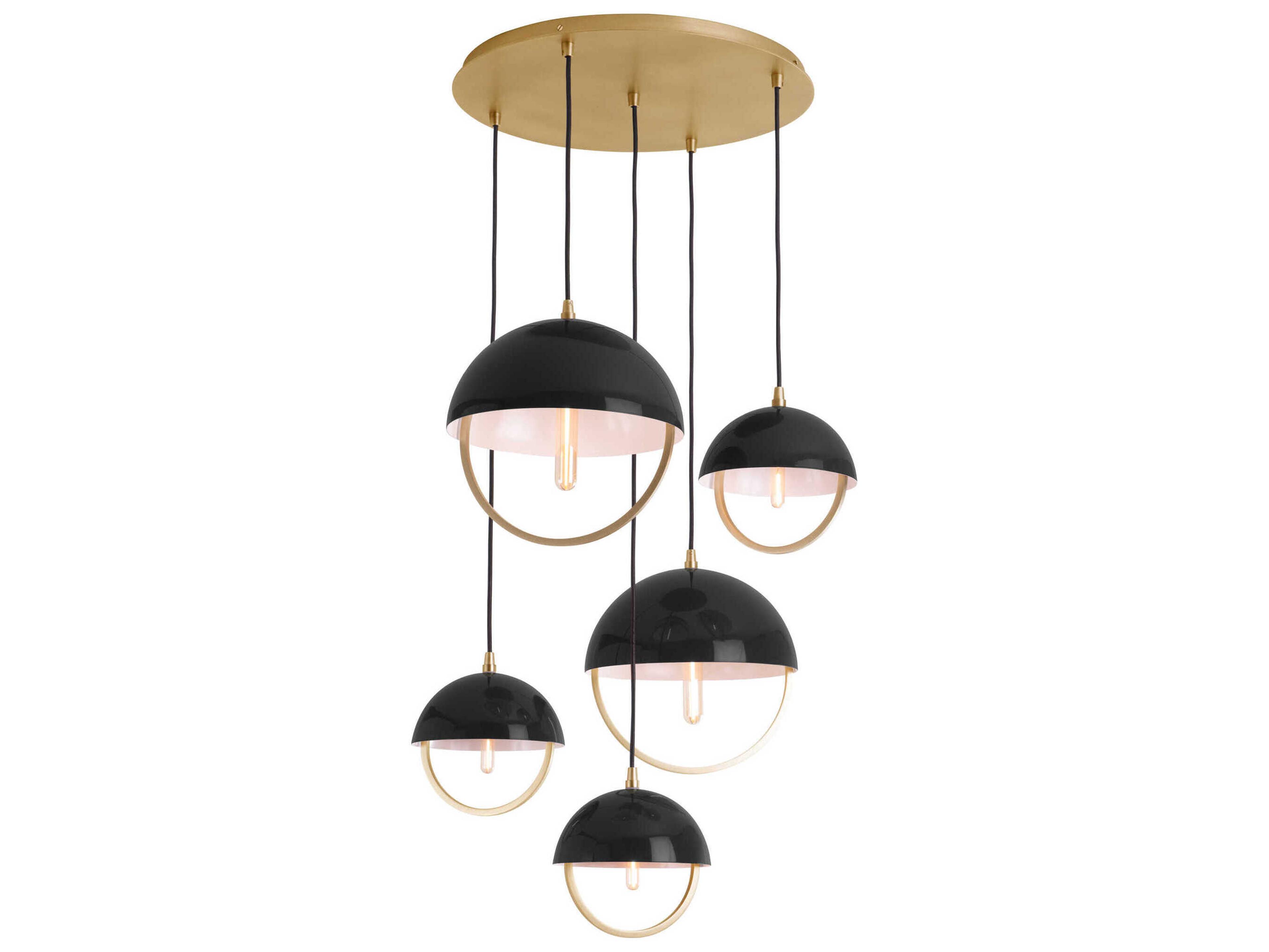 Mavisten Edition Copernica 8-Light Lacquered Burnished Brass Pendant