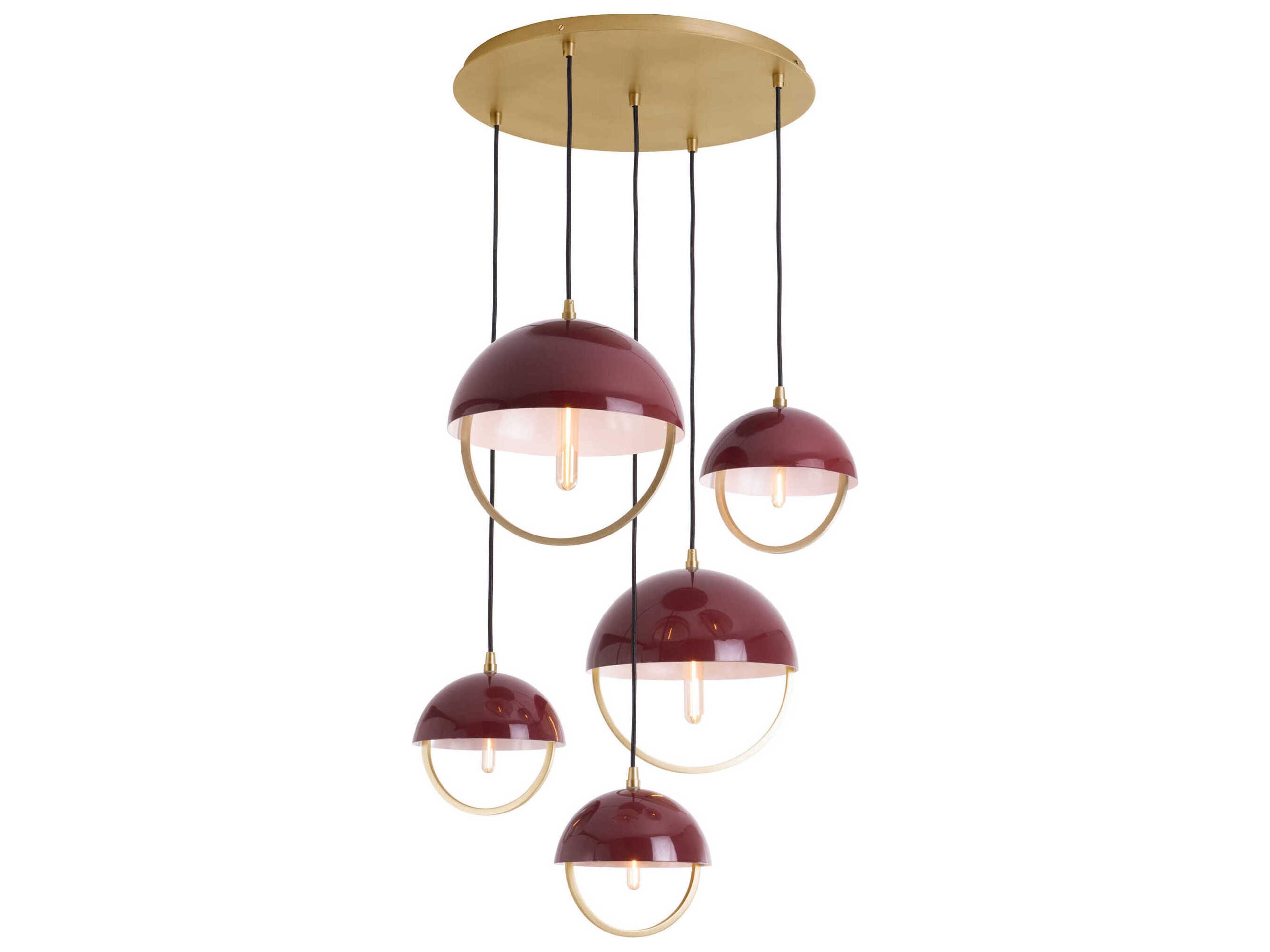 Mavisten Edition Copernica 8-Light Lacquered Burnished Brass Pendant