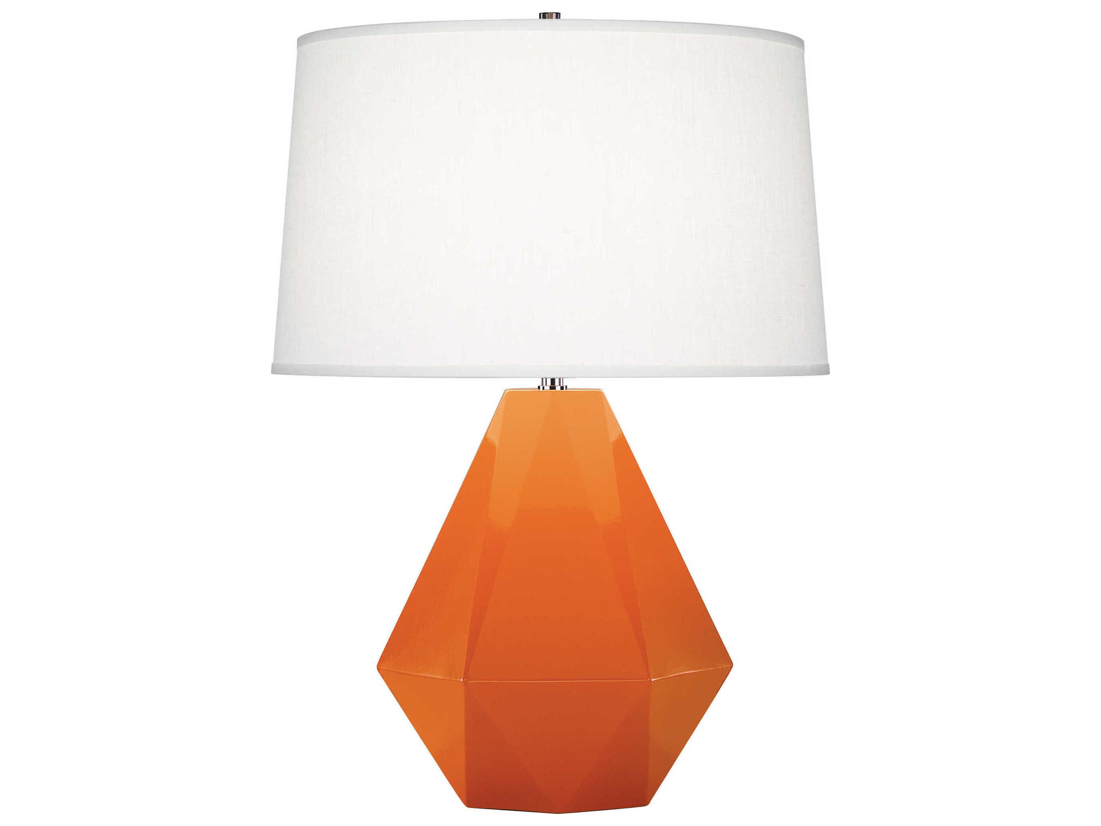 Delta Table Lamp in Pumpkin Glazed Ceramic