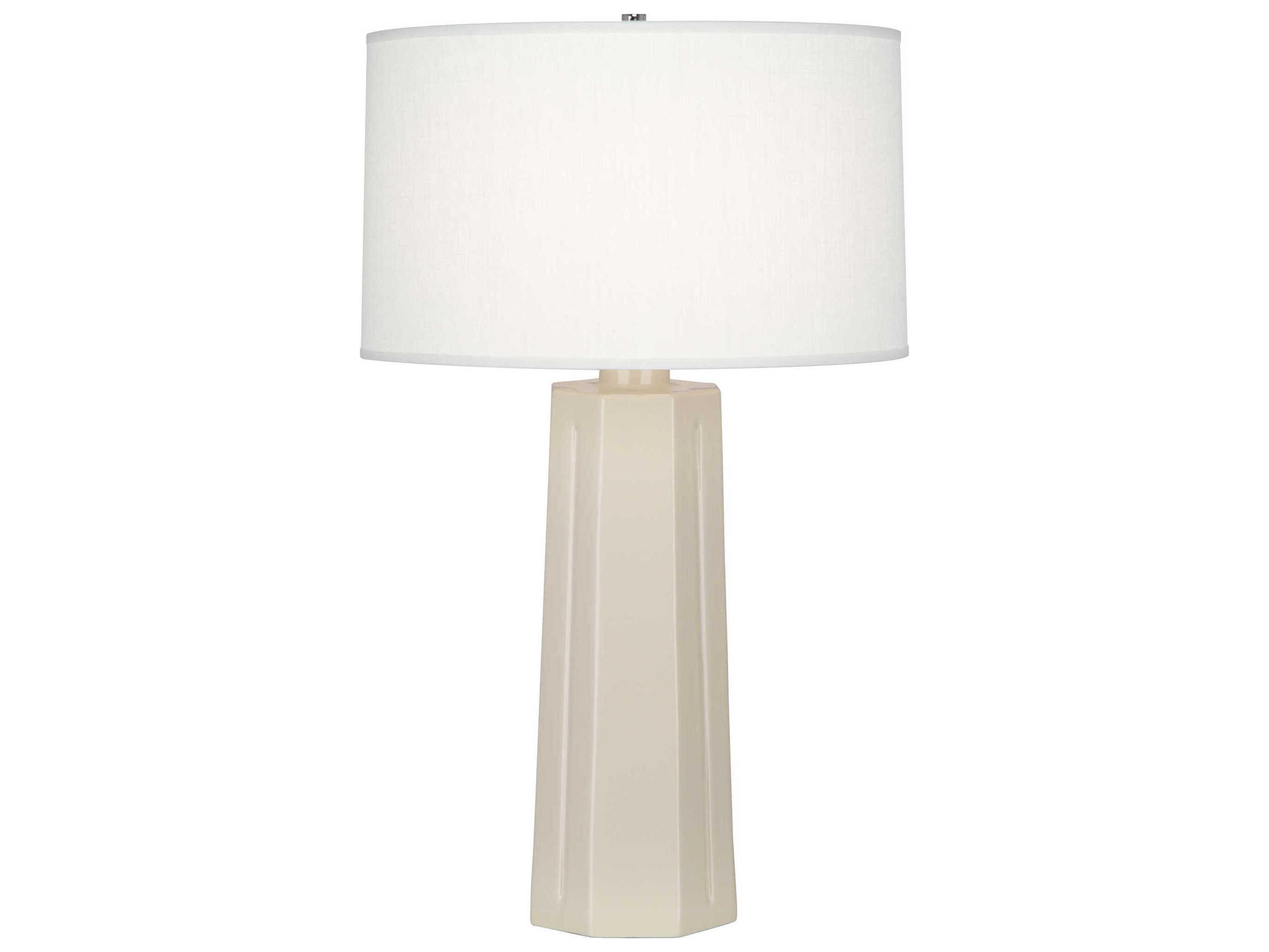 Mason Table Lamp Bone Glazed Ceramic