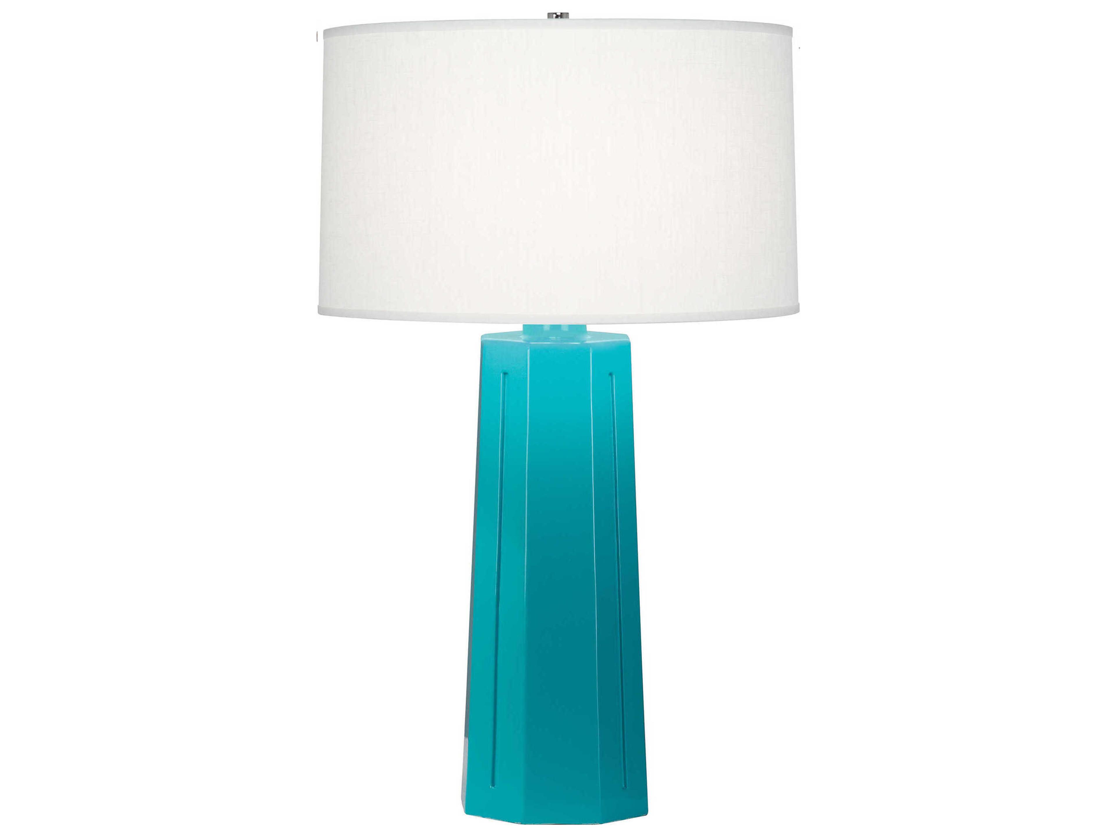 Mason Egg Blue Glazed Buffet Lamp