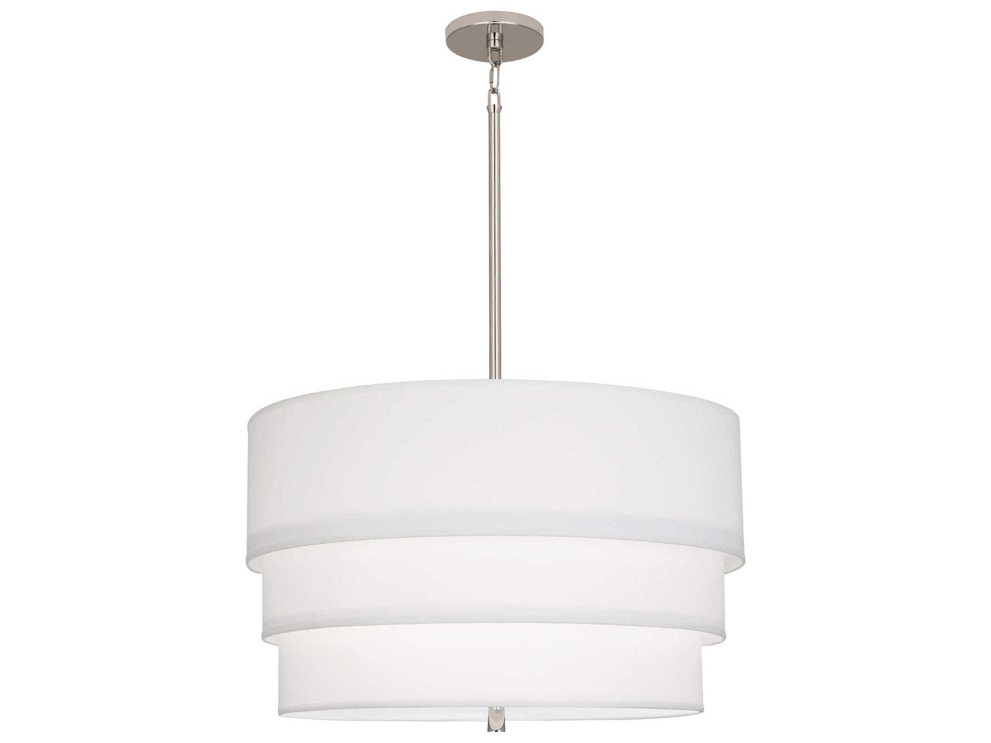 Robert Abbey Decker 3-Light Ascot White Pendant