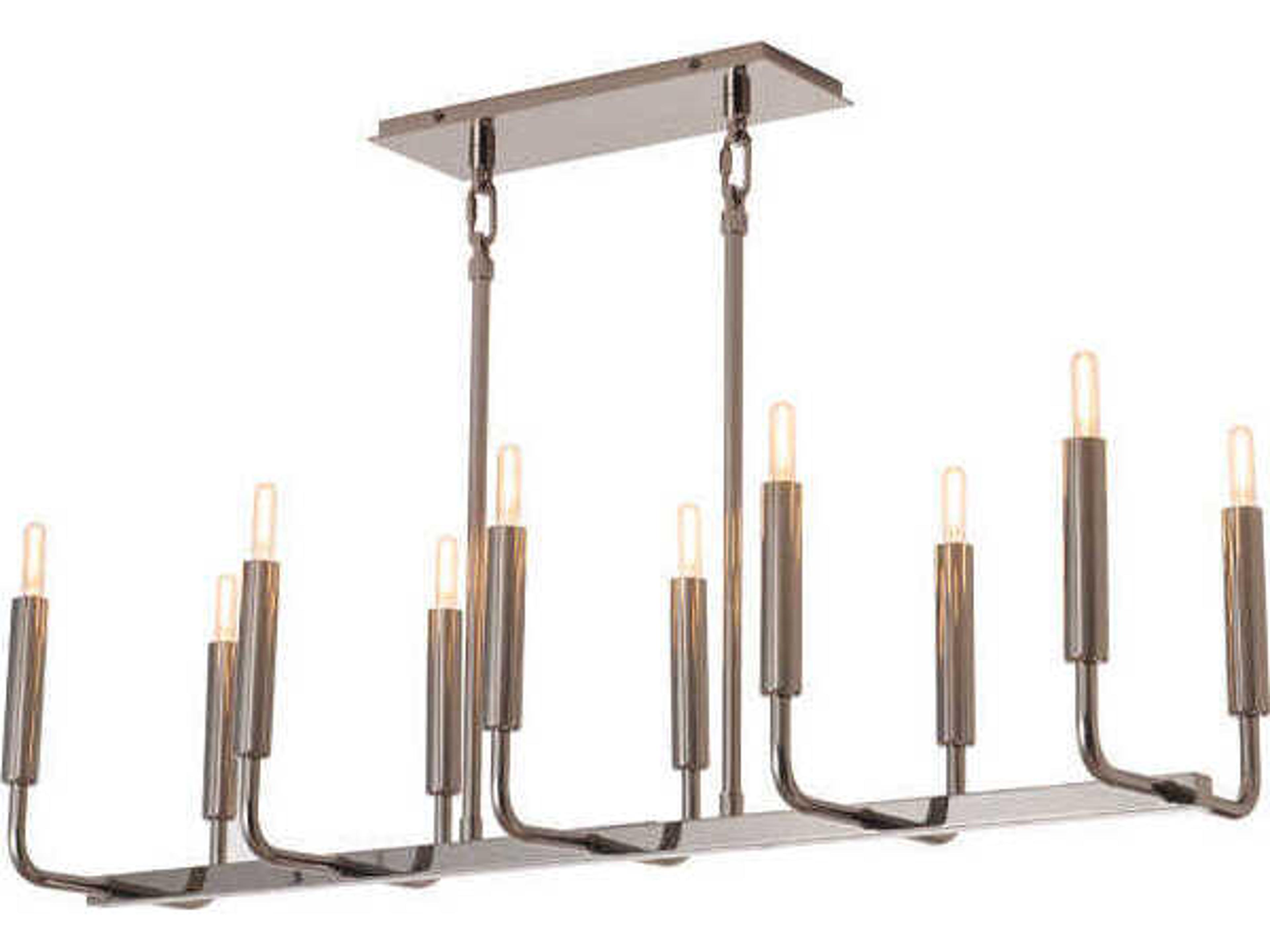 Mavisten Edition Carbonia 10-Light Black Chrome Island Pendant