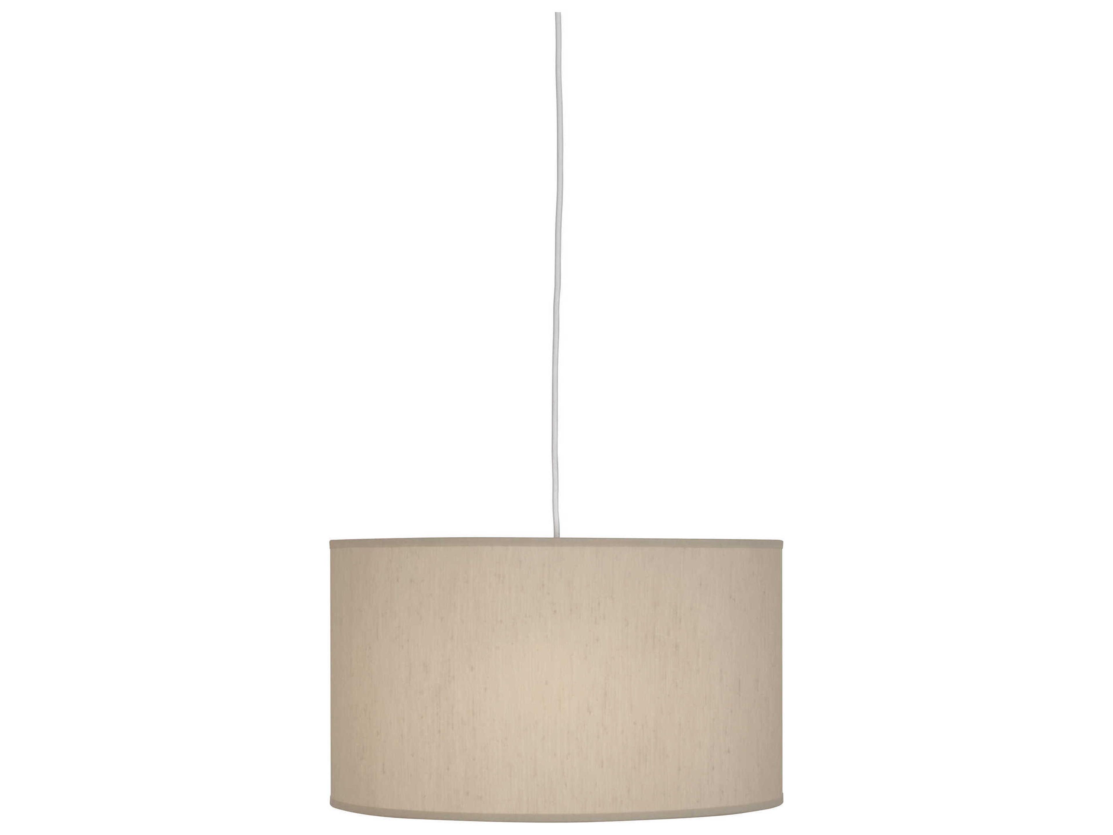 Elena 1-Light Painted White Off Drum Pendant