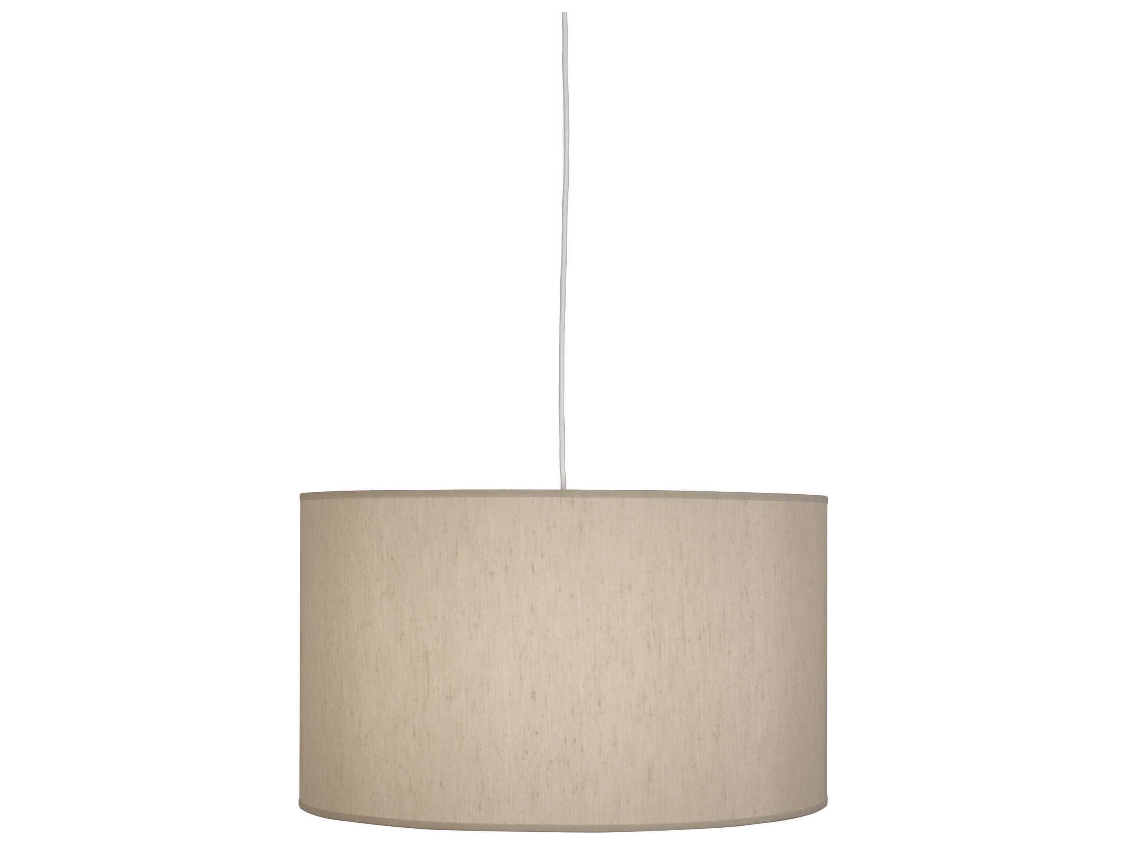 Elena 1-Light Painted White Off Drum Pendant