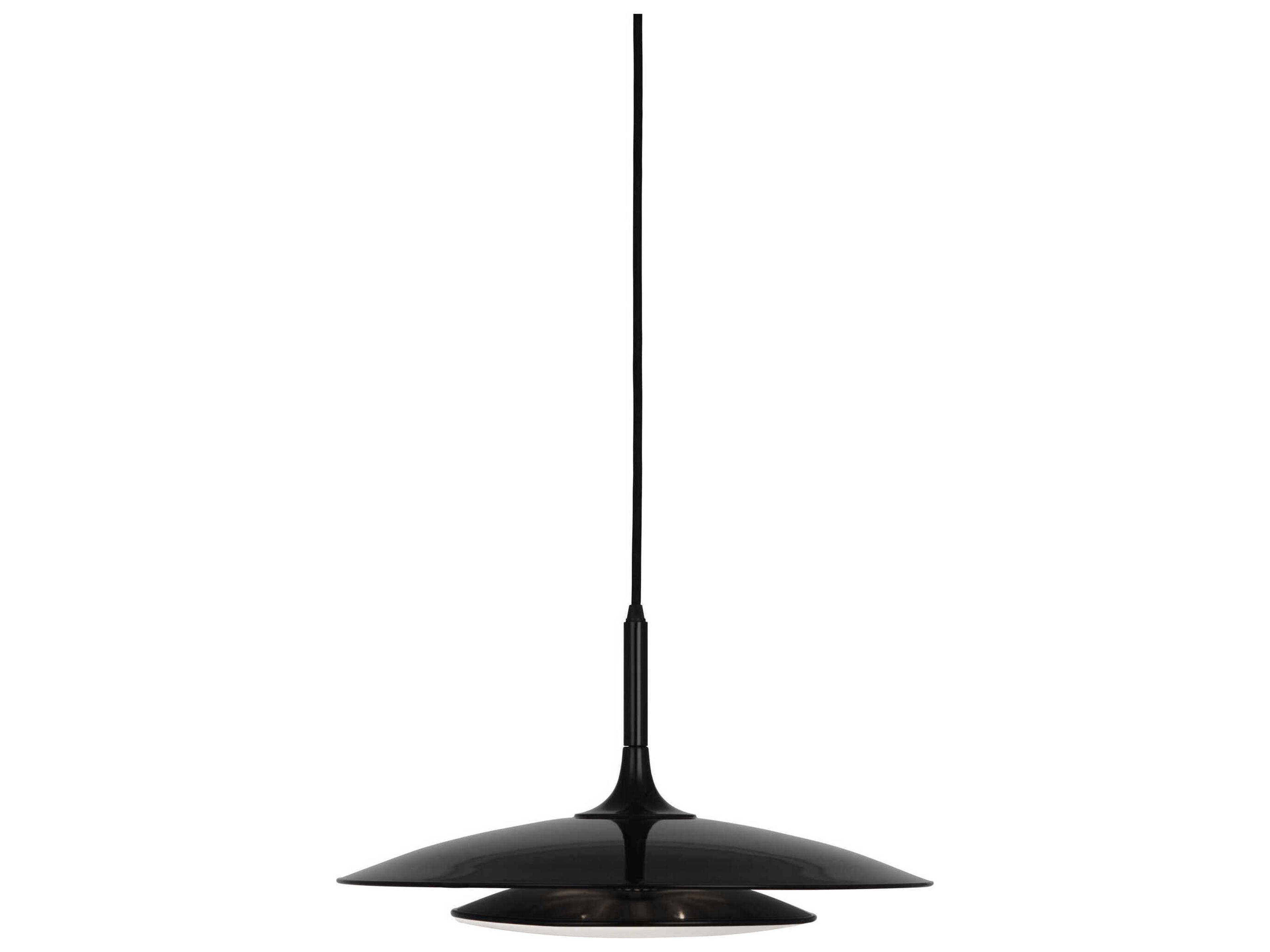 Axiom 3-Light Gloss Black Pendant