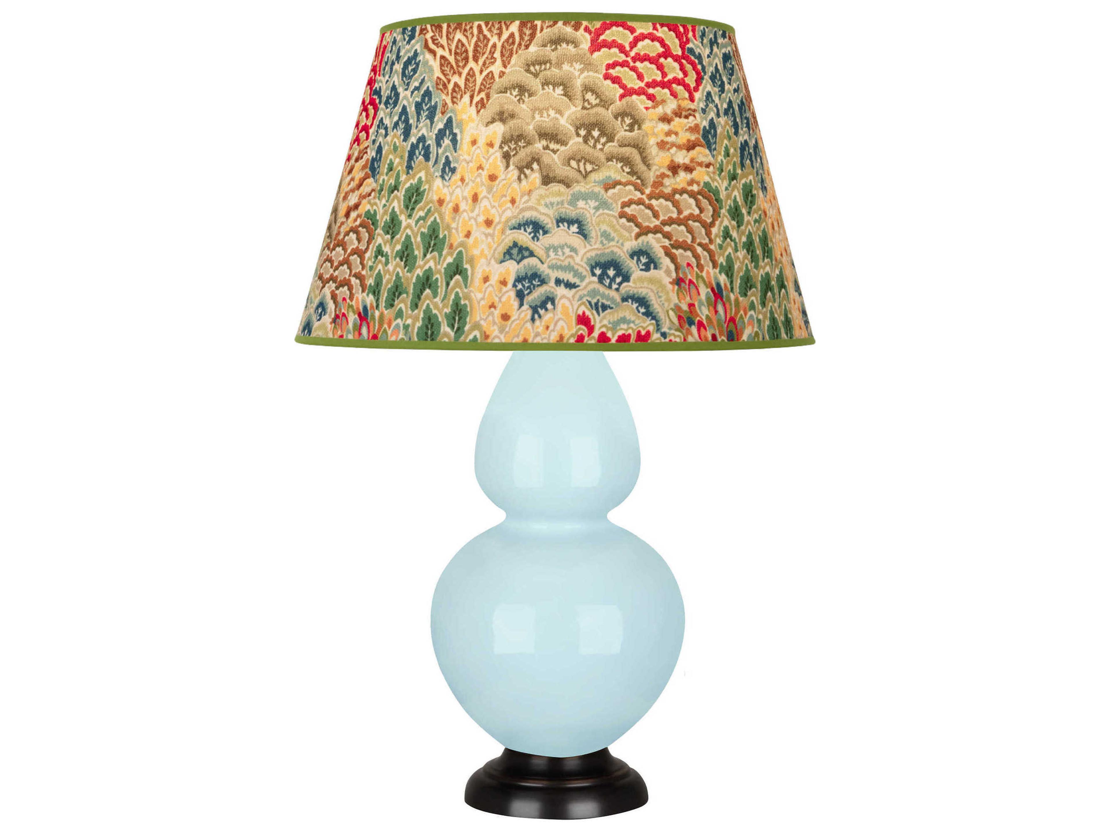 Robert Abbey Double Gourd Baby Blue Glazed Buffet Lamp