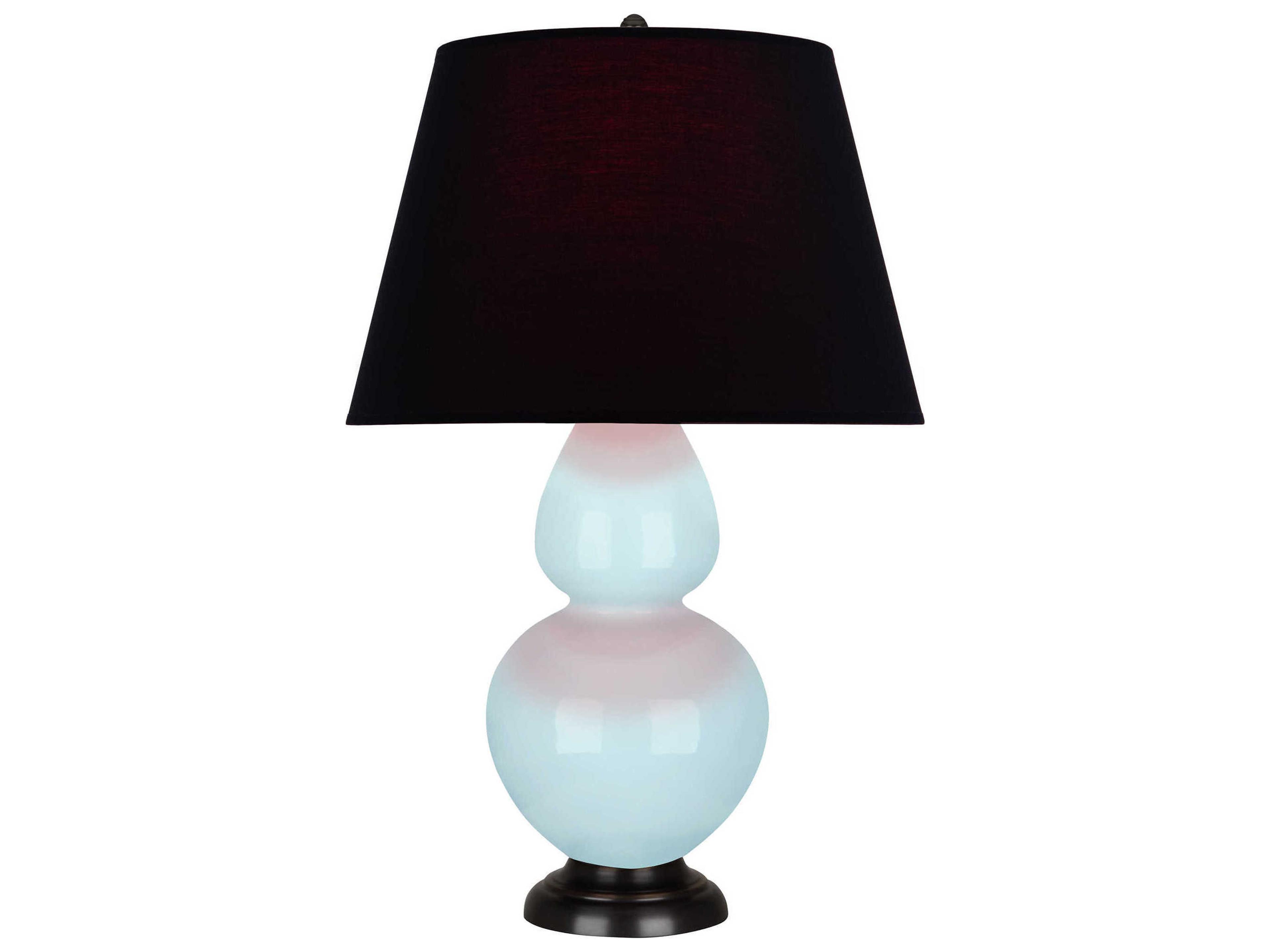 Robert Abbey Double Gourd Baby Blue Glazed Buffet Lamp
