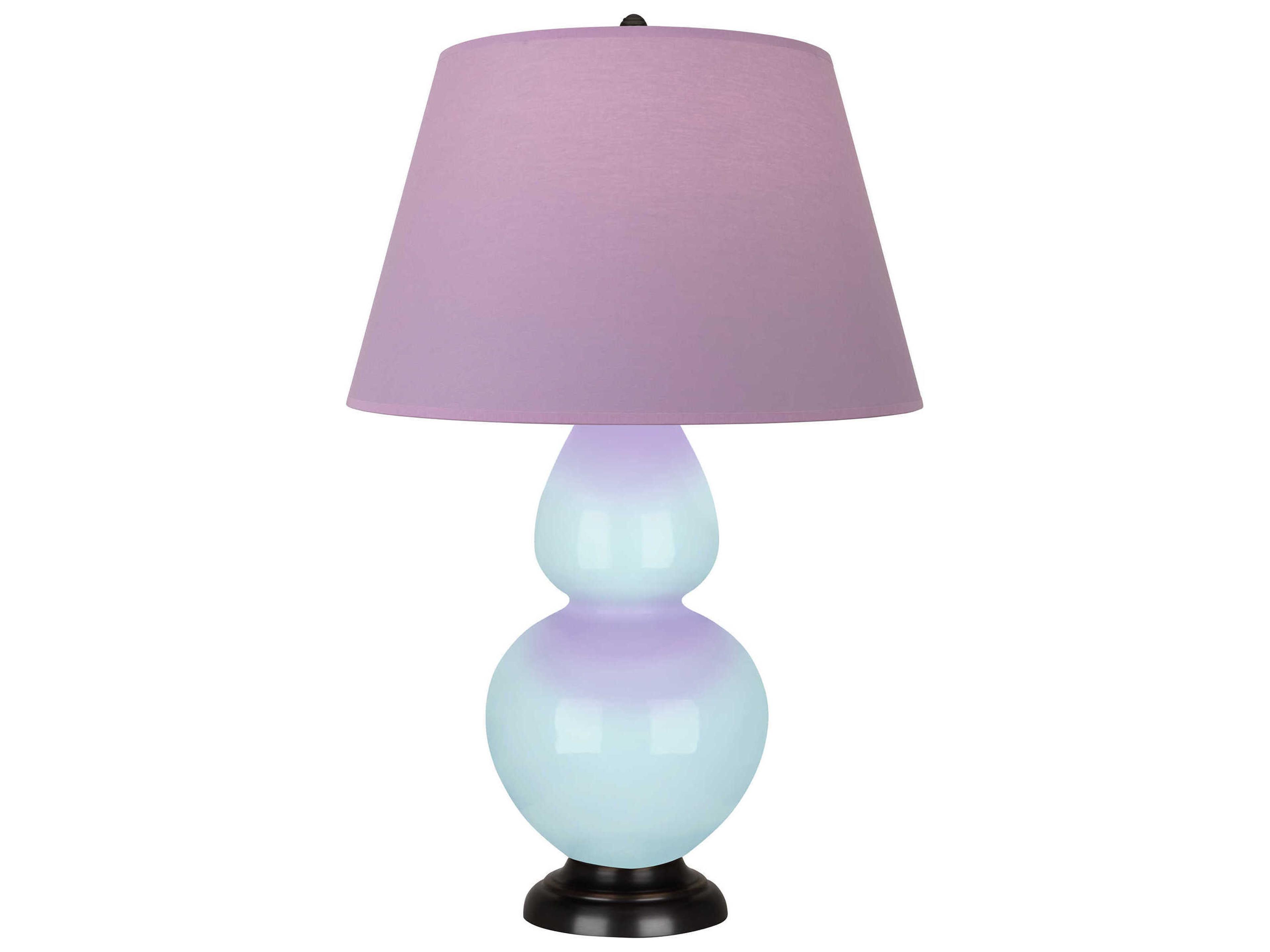 Robert Abbey Double Gourd Baby Blue Glazed Buffet Lamp
