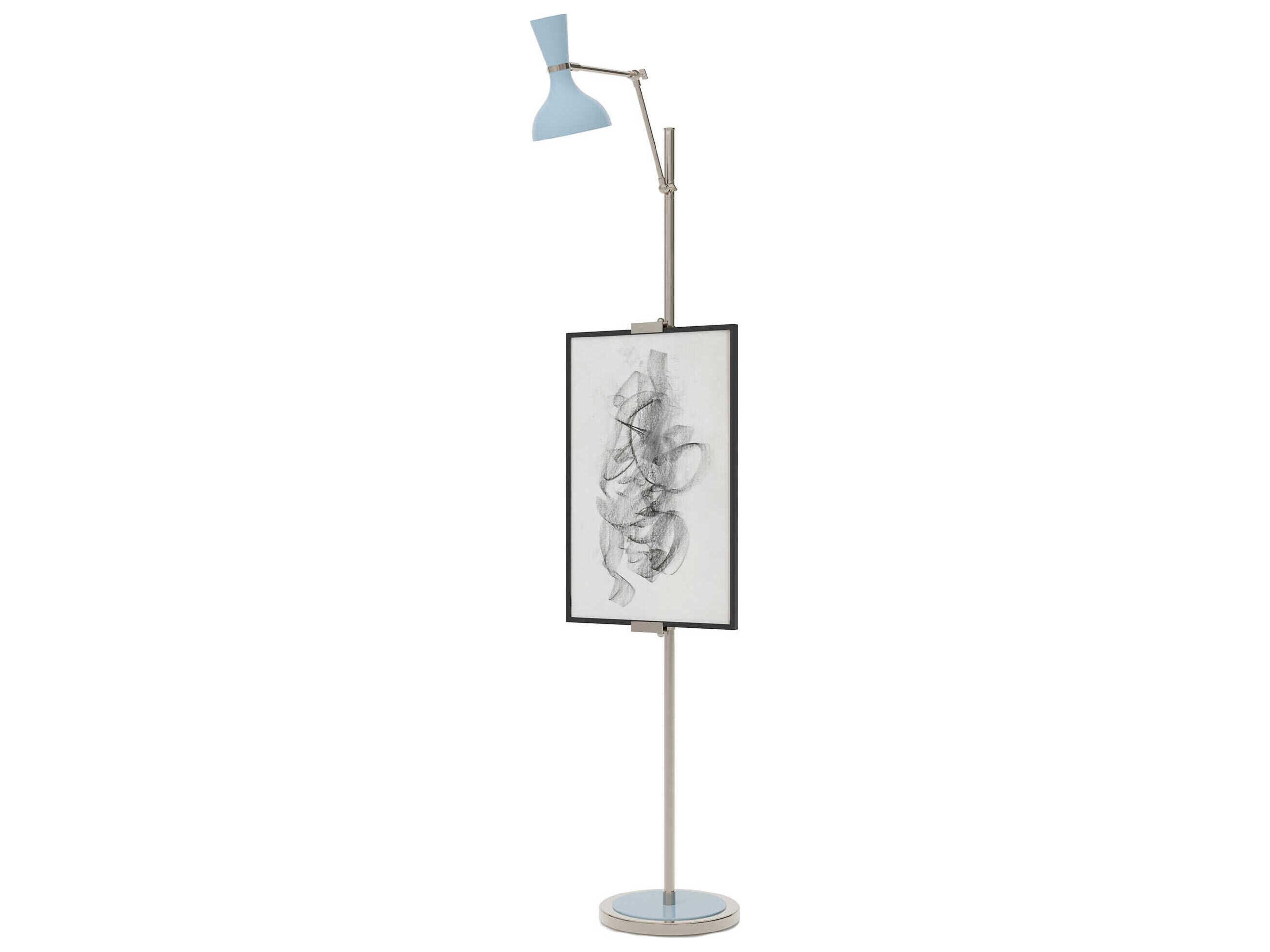 Robert Abbey Clare Baby Blue Floor Lamp