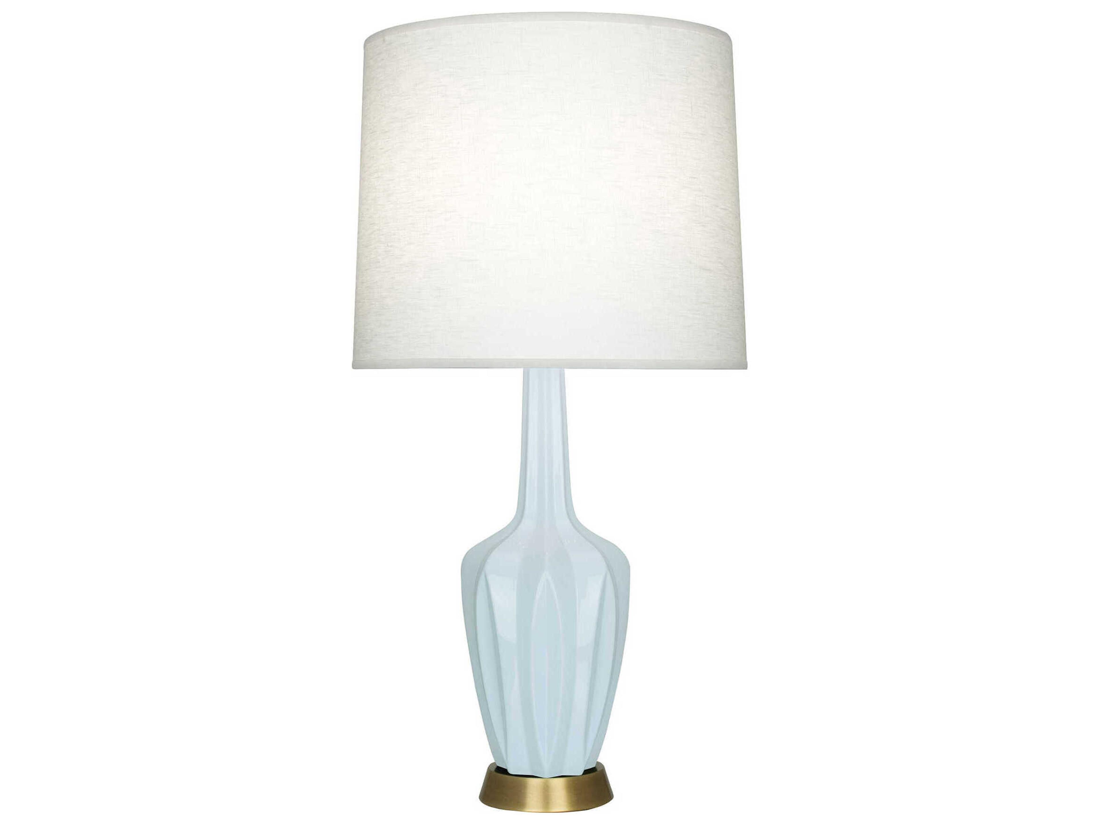 Robert Abbey Emma Baby Blue Glazed Buffet Lamp