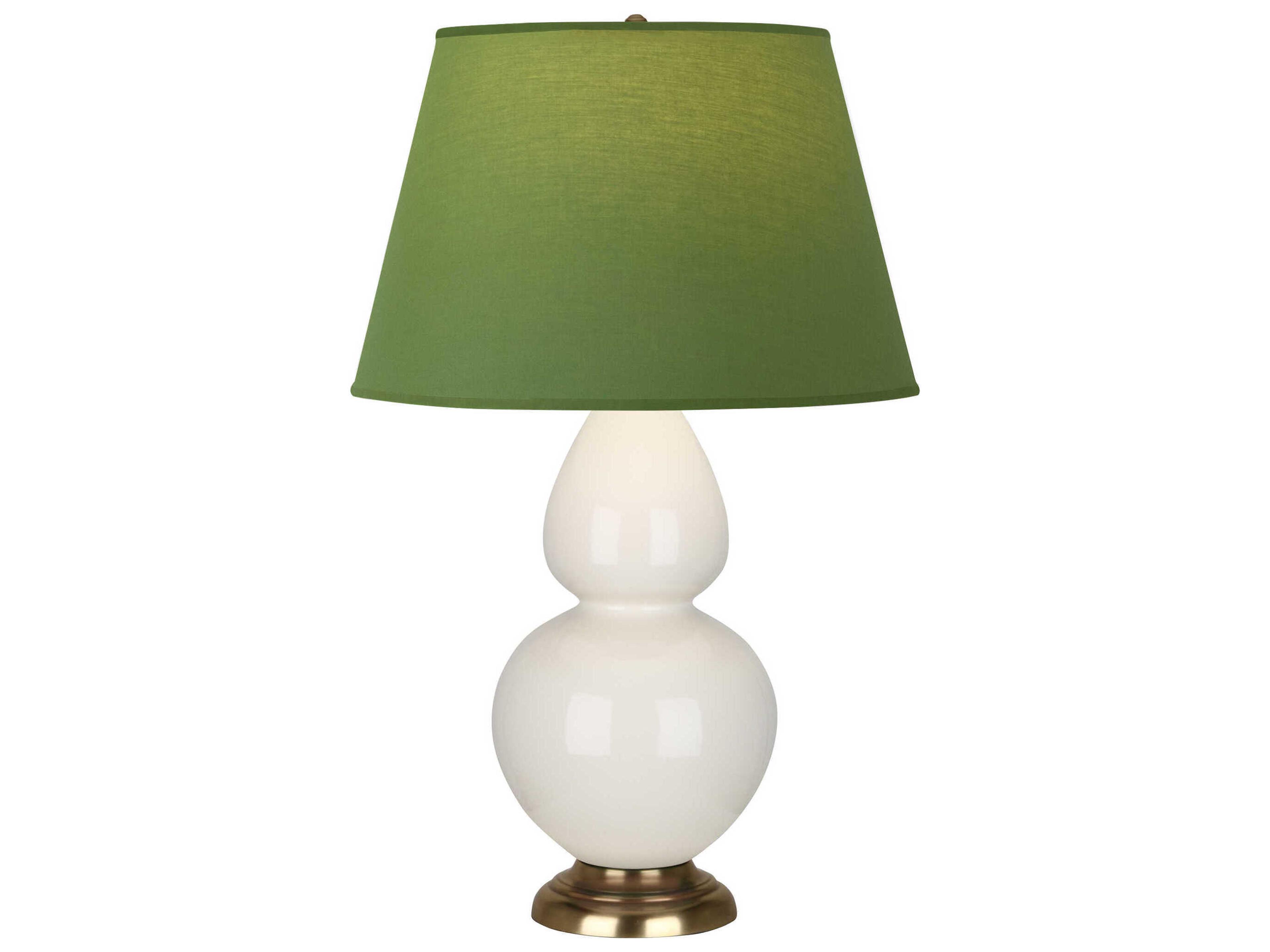 Robert Abbey Double Gourd Bone Glazed Blue Buffet Lamp