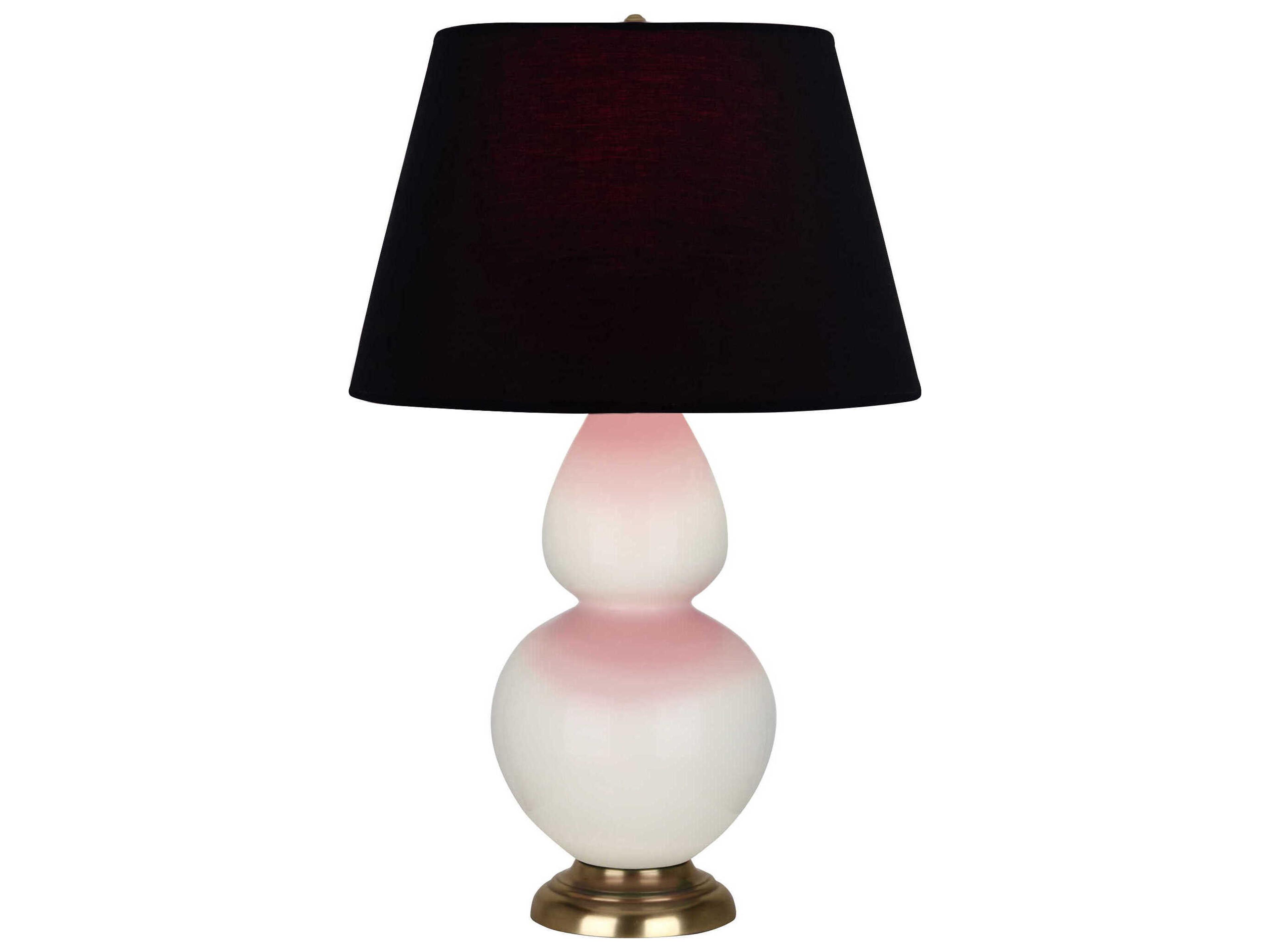 Robert Abbey Double Gourd Bone Glazed Blue Buffet Lamp