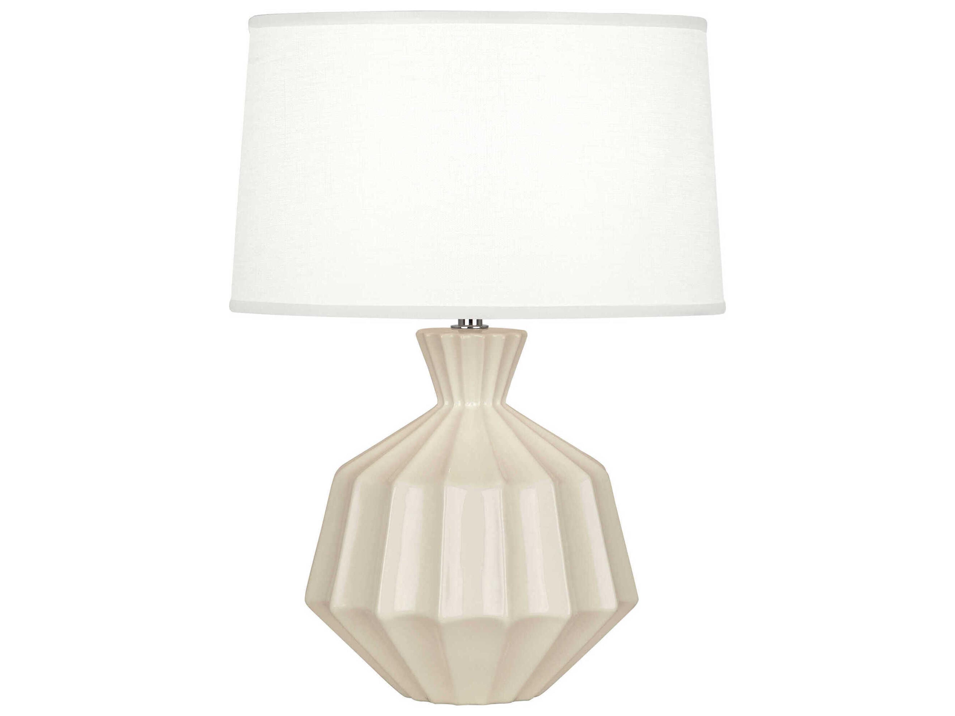 Orion Bone Glazed Off White Table Lamp