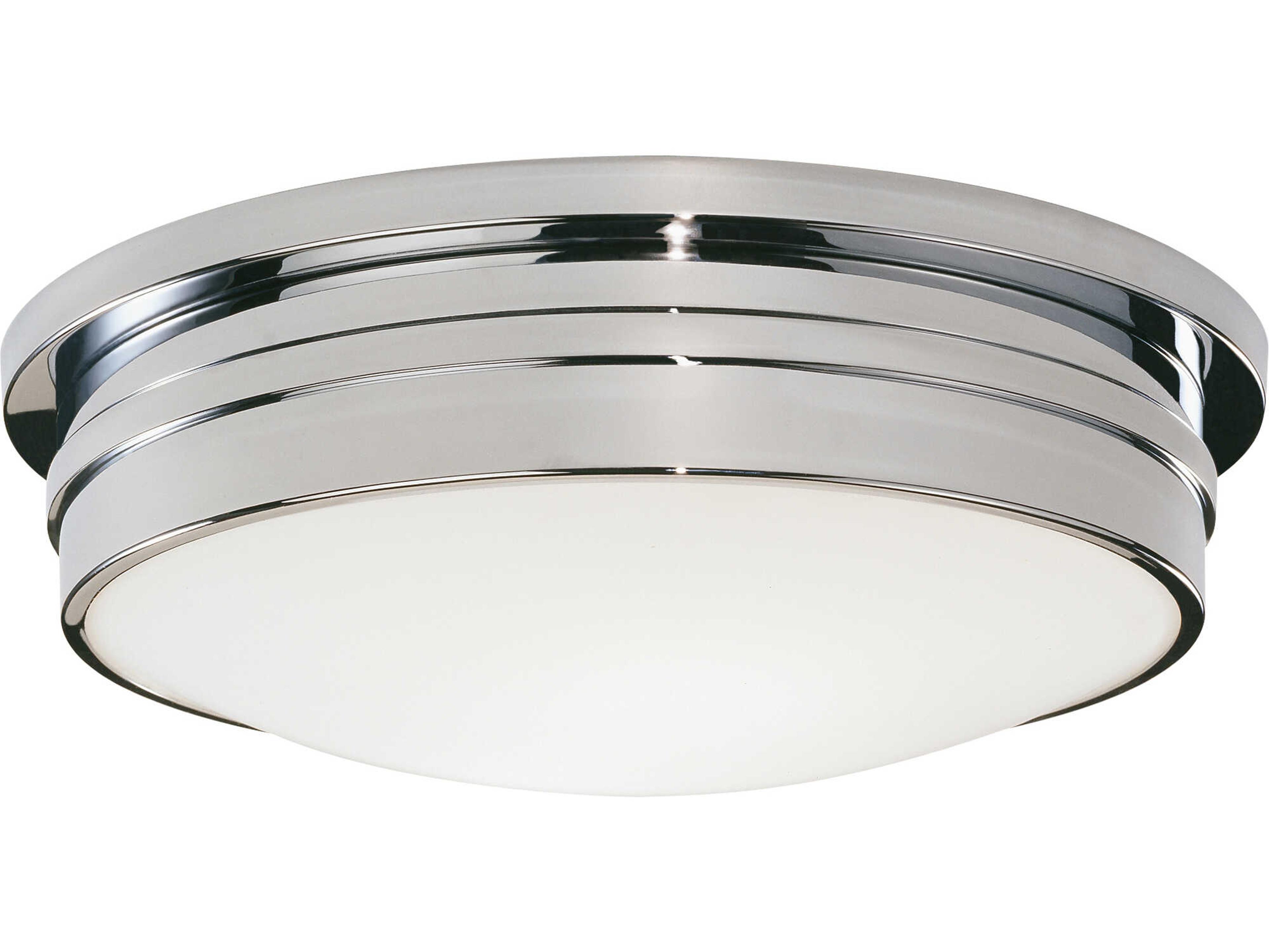 Roderick 3-Light Polished Chrome Round Flush Mount